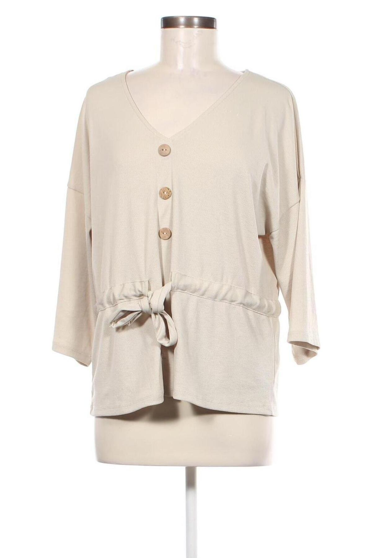 Damen Shirt Gina Tricot, Größe M, Farbe Beige, Preis 4,99 €