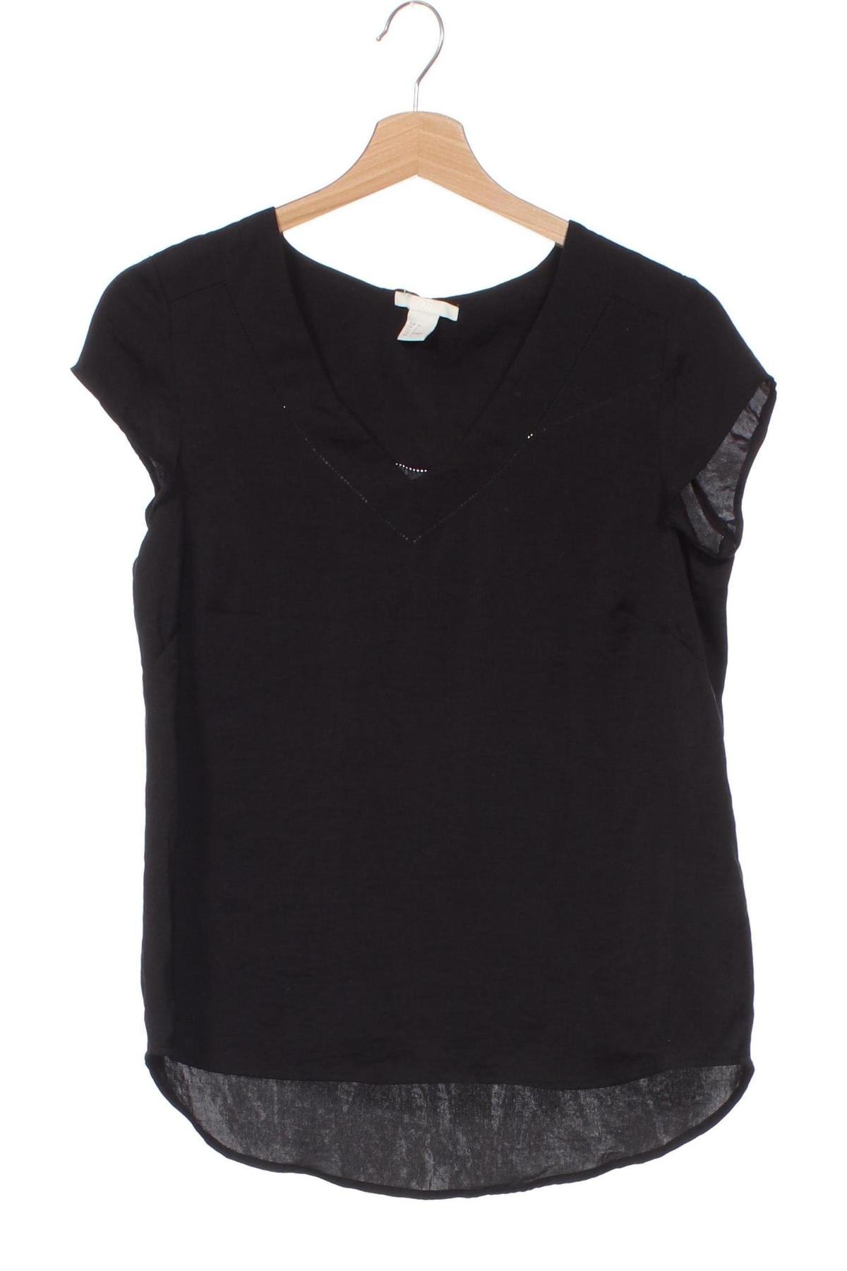 Damen Shirt H&M, Größe XS, Farbe Schwarz, Preis 3,99 €