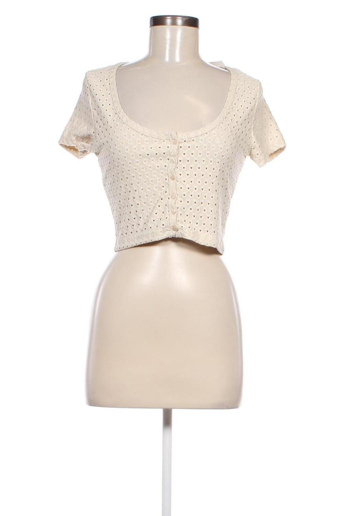 Damen Shirt H&M, Größe M, Farbe Beige, Preis 4,99 €