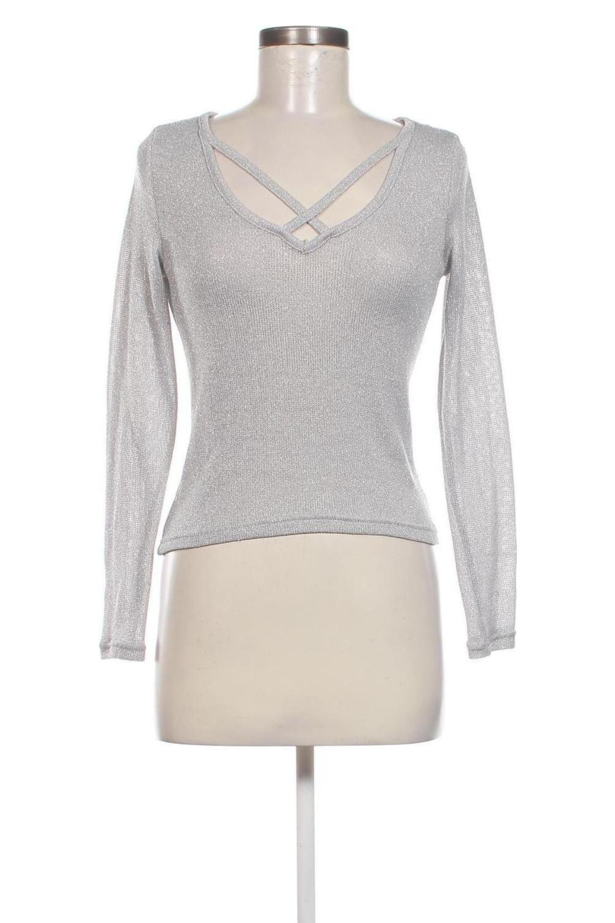 Damen Shirt H&M Divided, Größe S, Farbe Grau, Preis 4,79 €