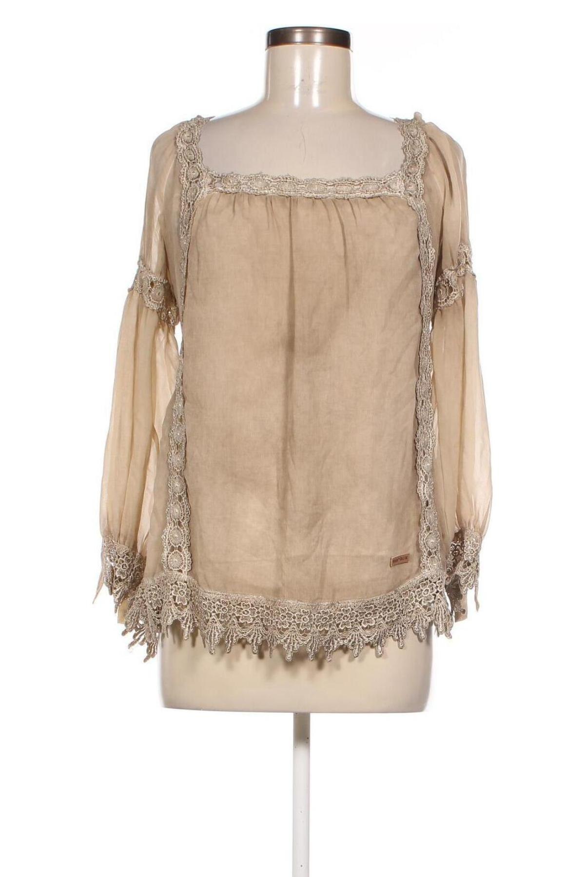 Damen Shirt Khujo, Größe S, Farbe Beige, Preis € 10,03