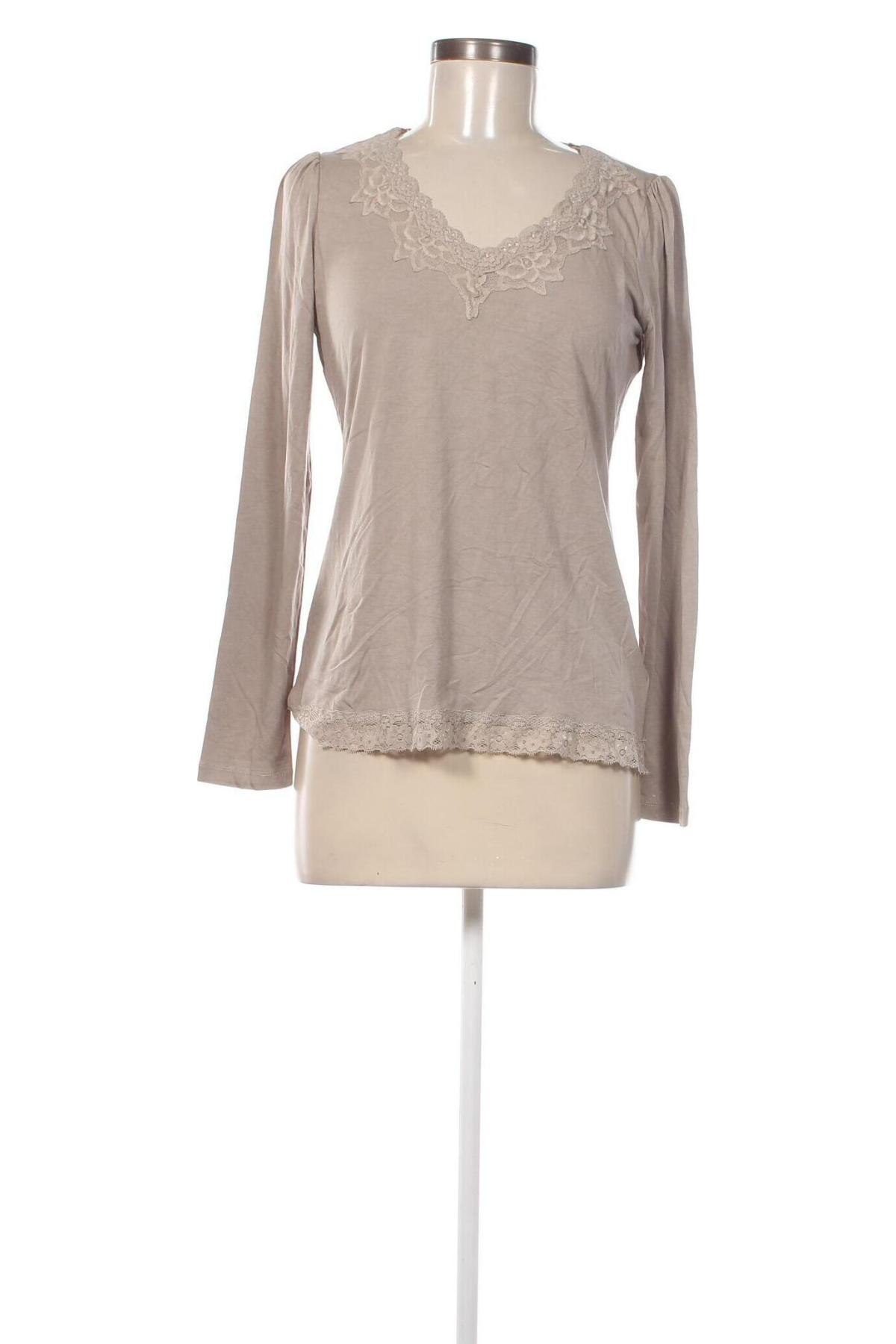 Damen Shirt Linea Tesini, Größe M, Farbe Beige, Preis 4,99 €