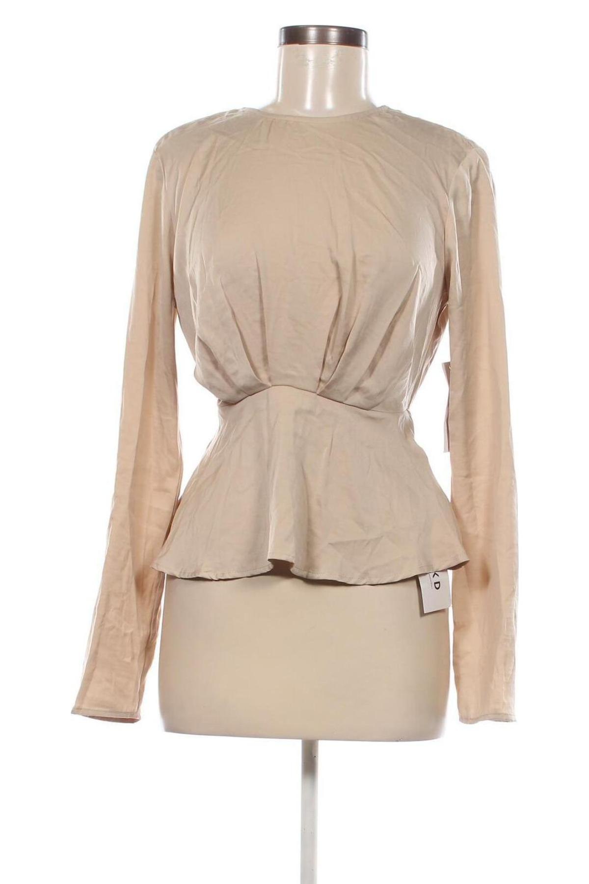 Damen Shirt NA-KD, Größe XS, Farbe Beige, Preis 13,99 €