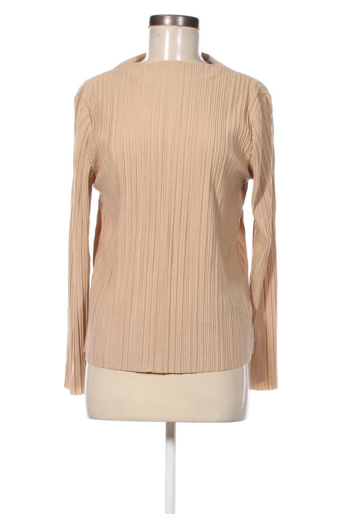 Damen Shirt Stockh Lm, Größe M, Farbe Beige, Preis € 7,99