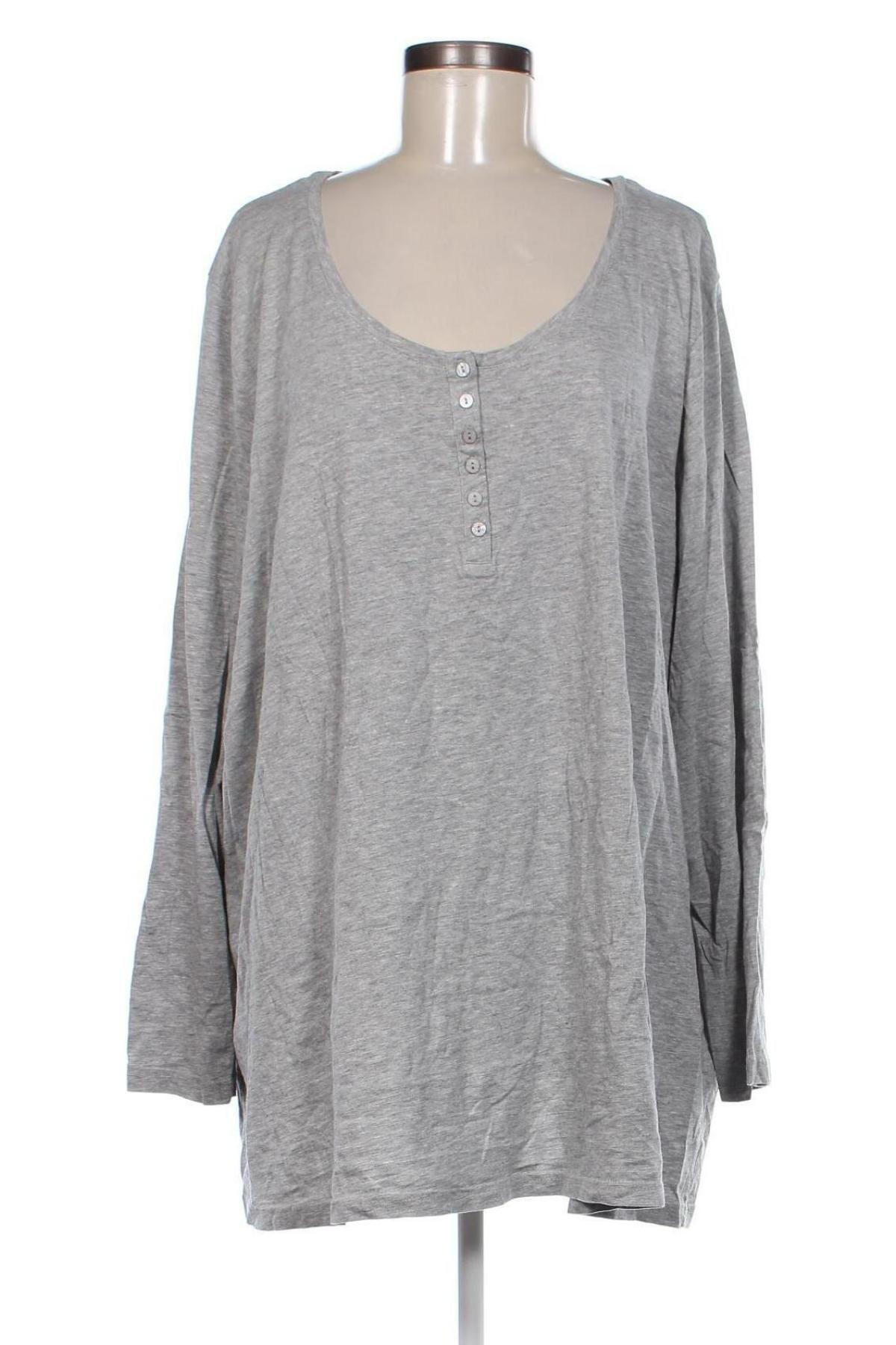 Damen Shirt Ulla Popken, Größe 5XL, Farbe Grau, Preis 10,99 €