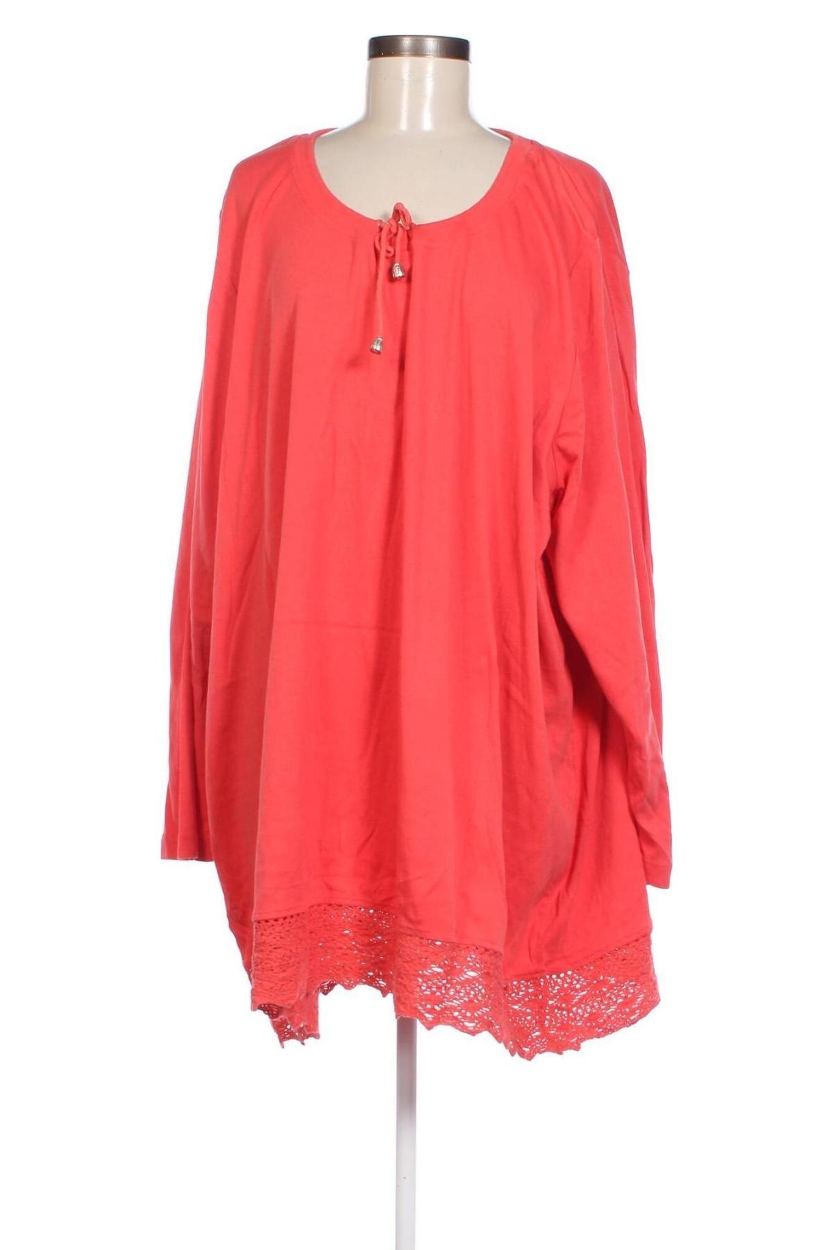 Damen Shirt Ulla Popken, Größe 5XL, Farbe Orange, Preis € 17,39