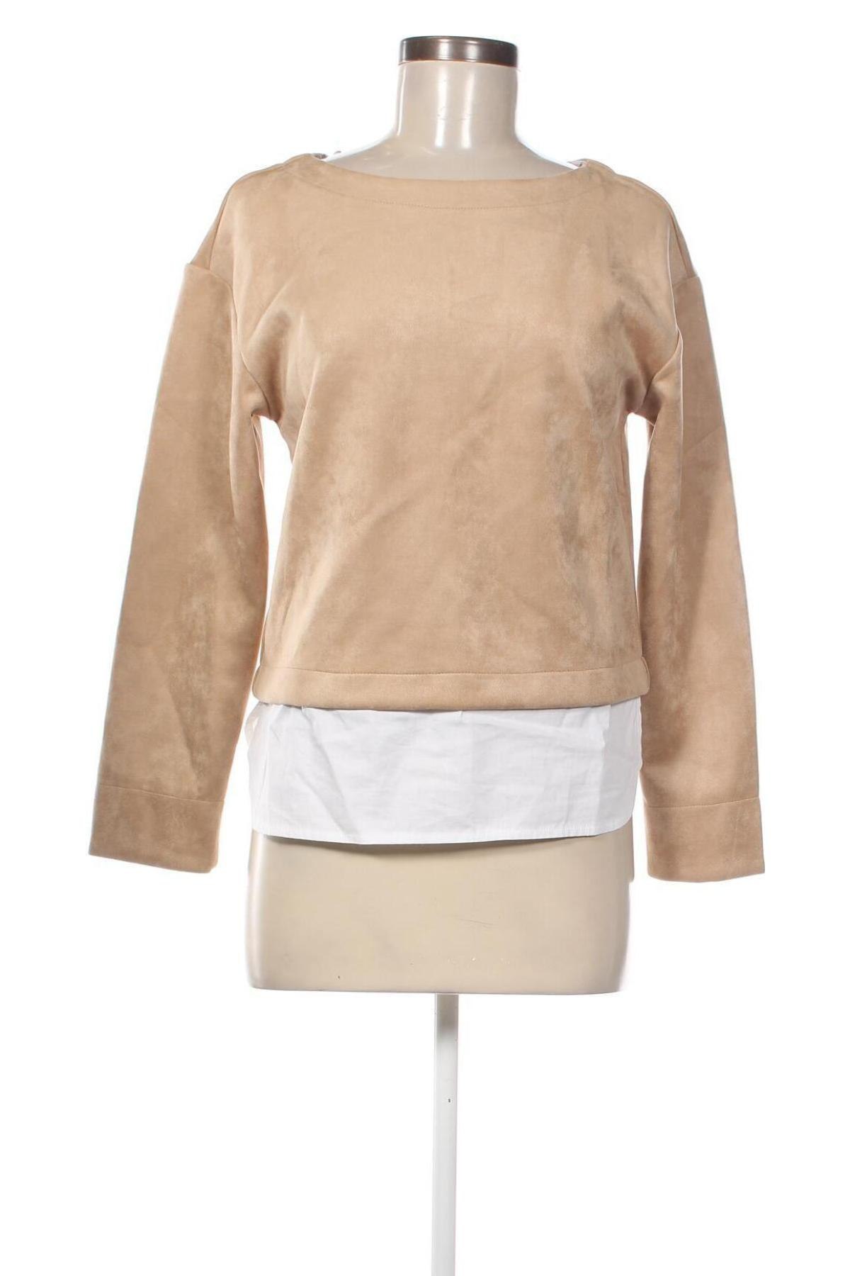 Damen Shirt United Colors Of Benetton, Größe XS, Farbe Beige, Preis € 6,49