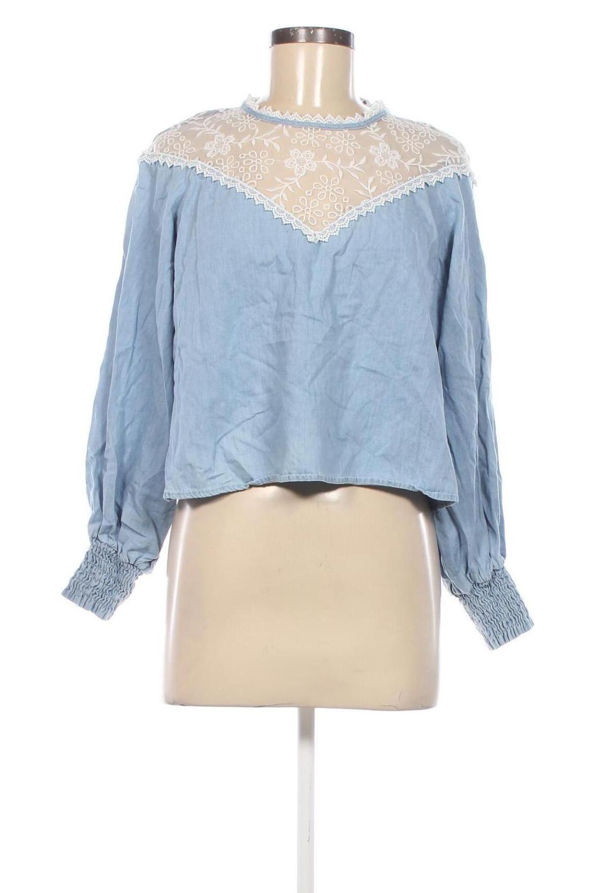 Damen Shirt Zara, Größe S, Farbe Blau, Preis 18,99 €