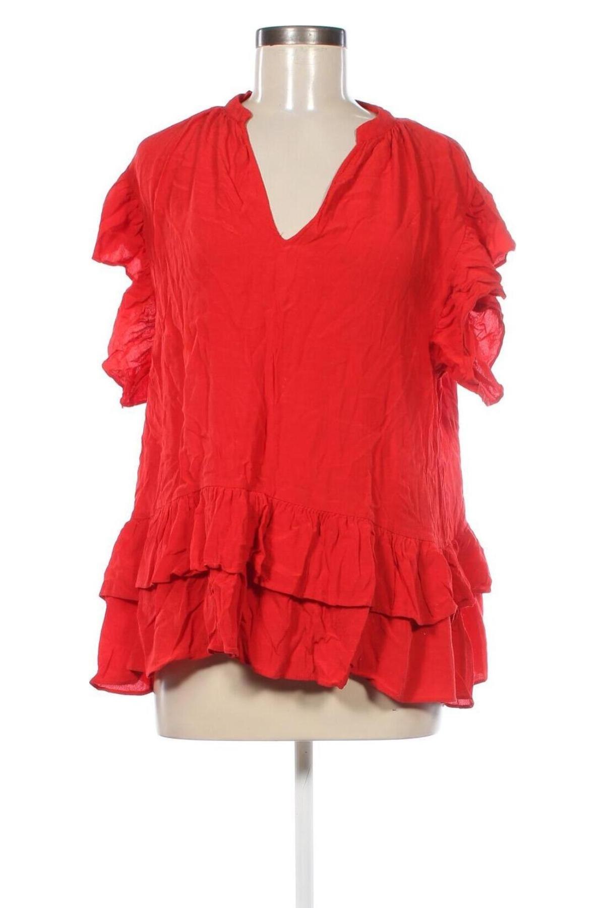 Damen Shirt Zara, Größe M, Farbe Rot, Preis 5,49 €