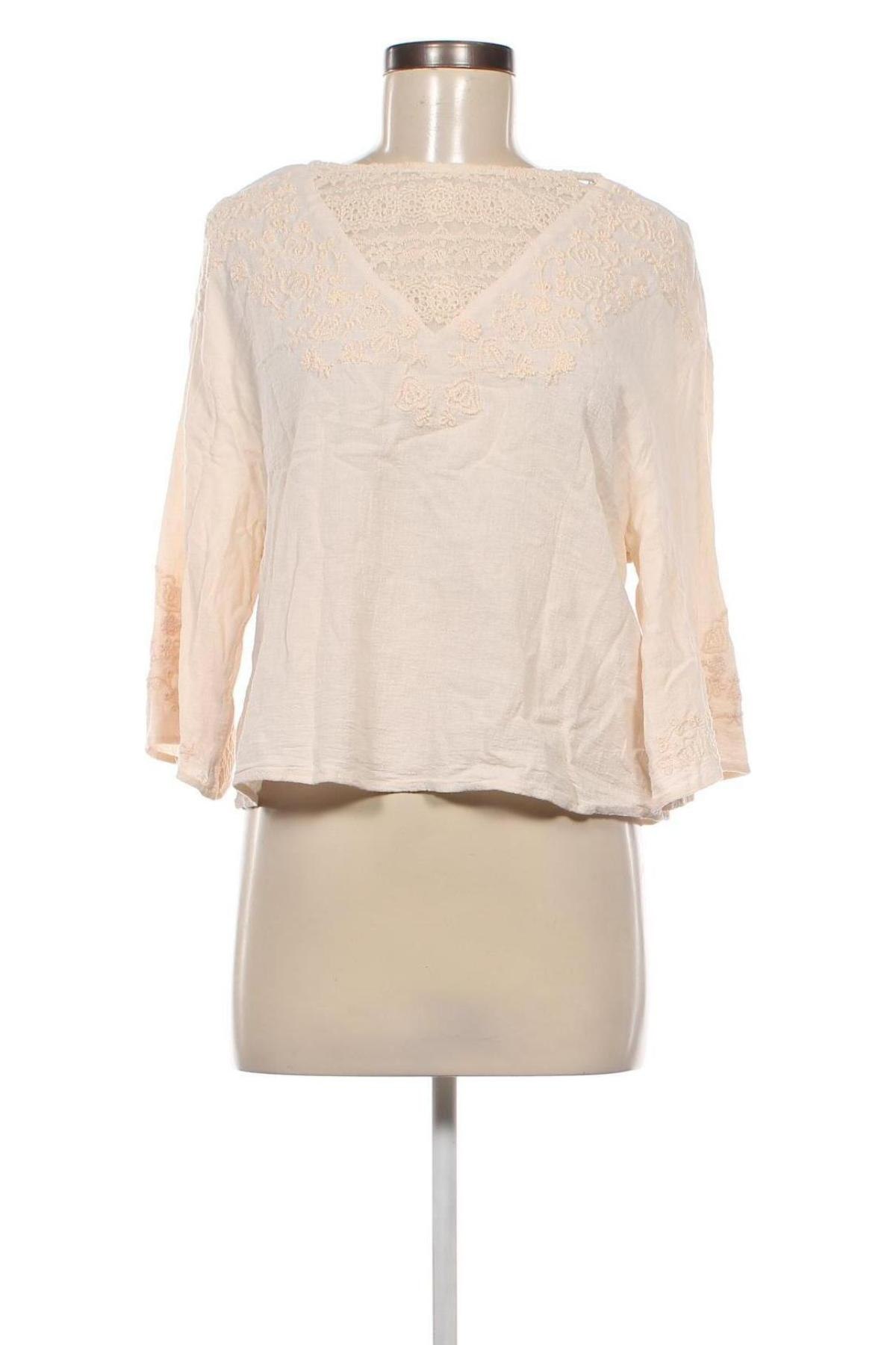 Damen Shirt Zara Trafaluc, Größe S, Farbe Ecru, Preis € 8,99