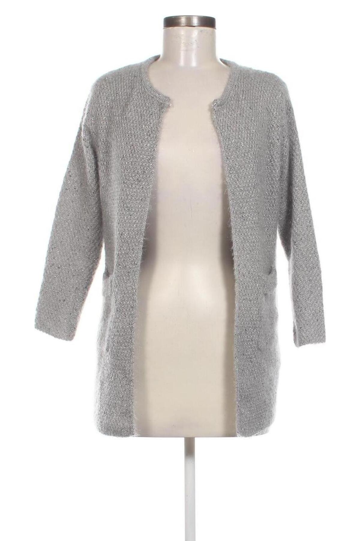 Damen Strickjacke, Größe L, Farbe Grau, Preis 9,49 €