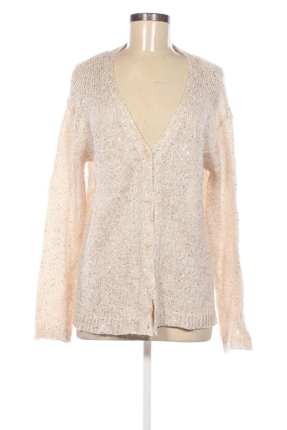 Damen Strickjacke H&M, Größe M, Farbe Beige, Preis 5,99 €