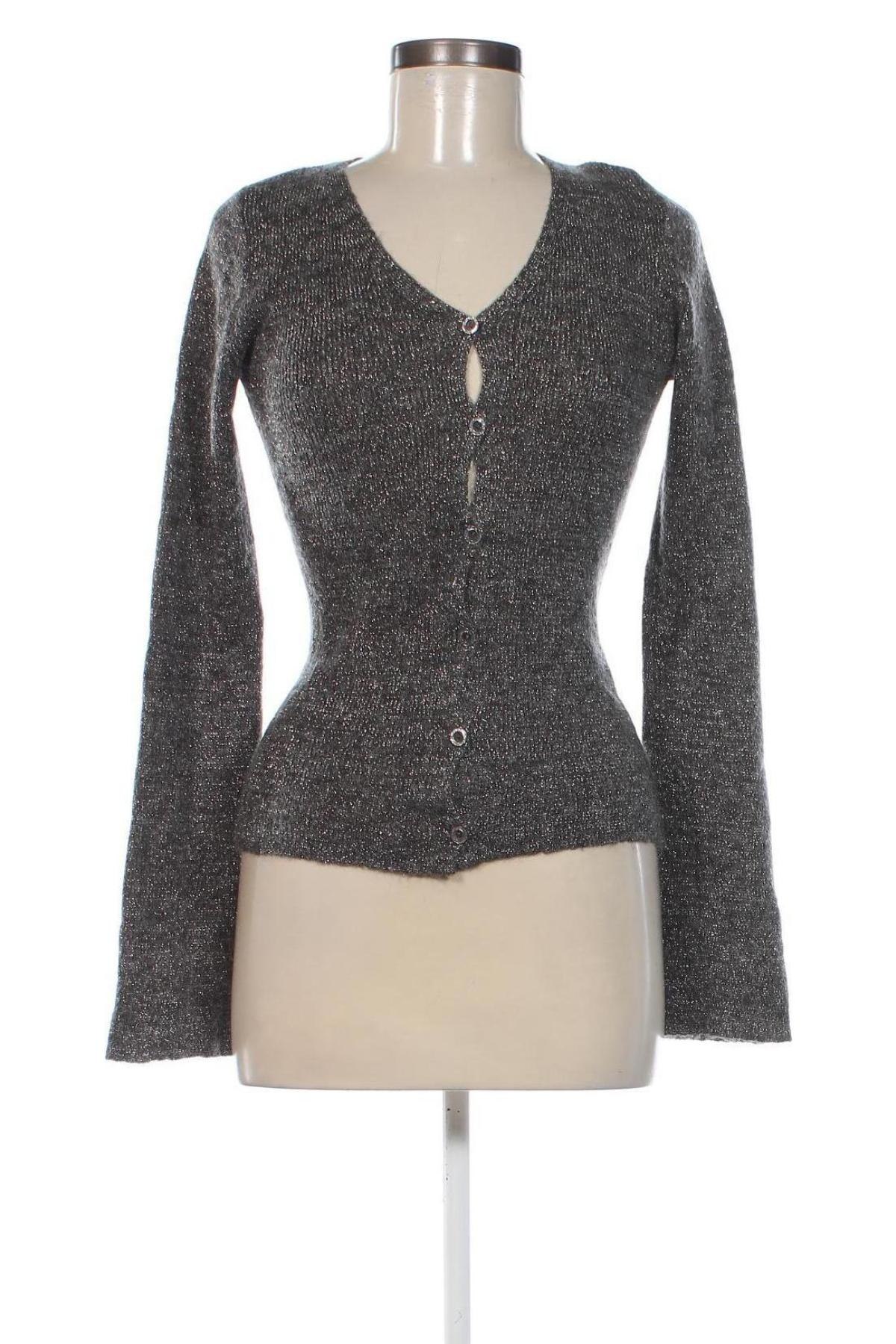 Damen Strickjacke H&M, Größe M, Farbe Silber, Preis € 5,99