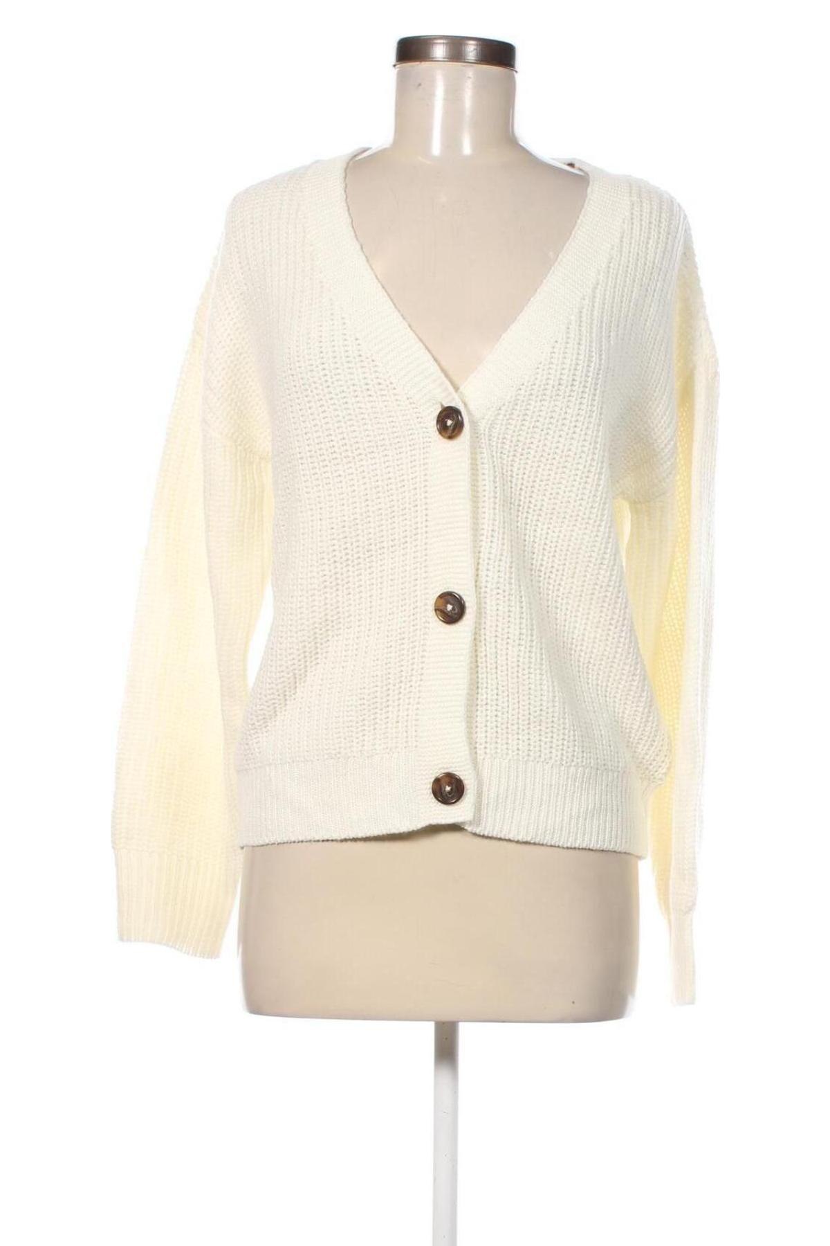 Cardigan de damă Laura Torelli, Mărime M, Culoare Alb, Preț 43,99 Lei