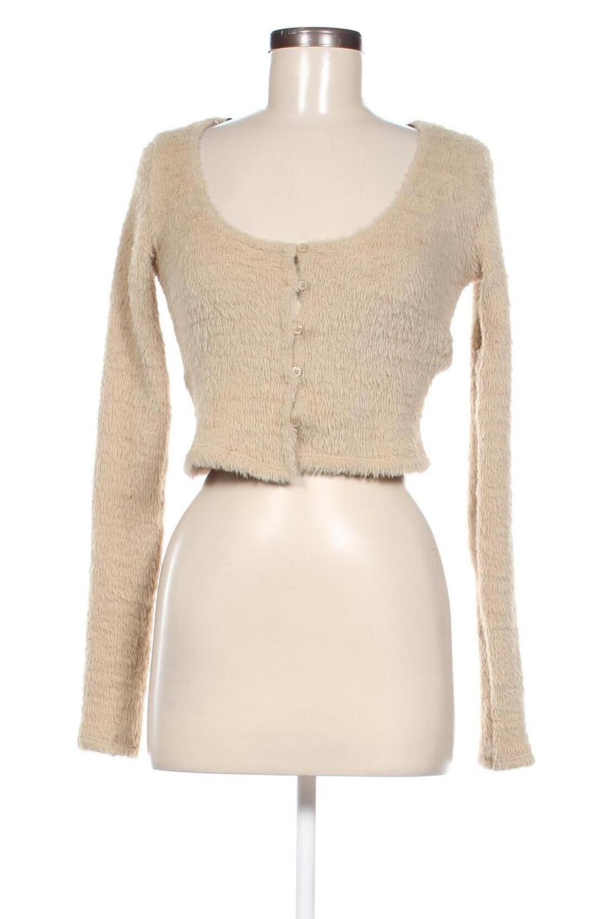 Damen Strickjacke Stradivarius, Größe M, Farbe Beige, Preis 12,69 €