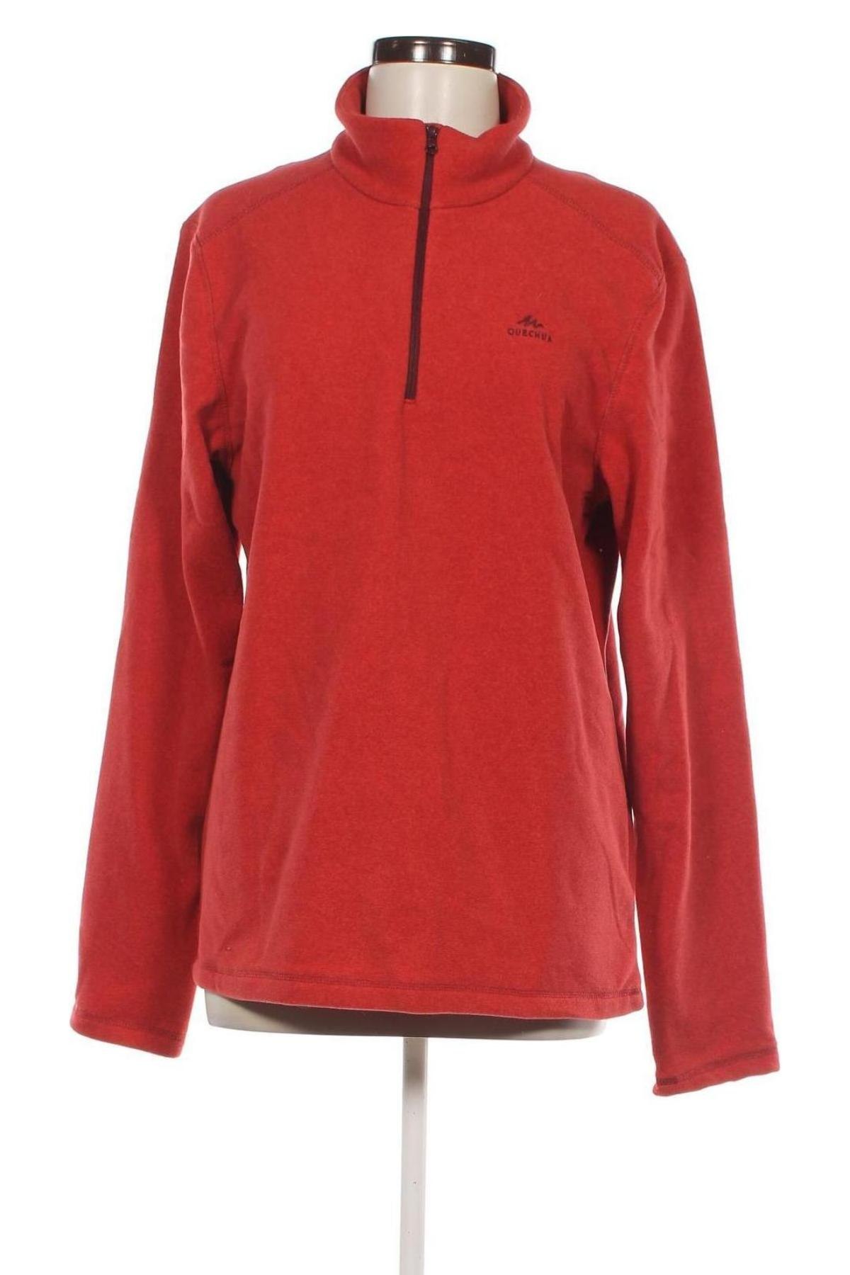 Damen Fleece Shirt Quechua, Größe XXL, Farbe Rot, Preis 5,49 €