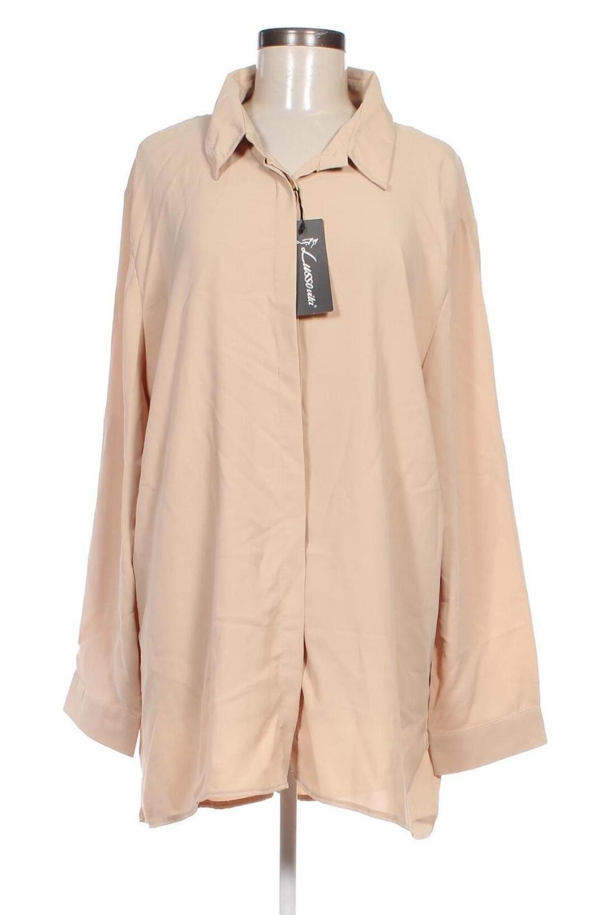 Damenbluse, Größe XXL, Farbe Beige, Preis 6,99 €