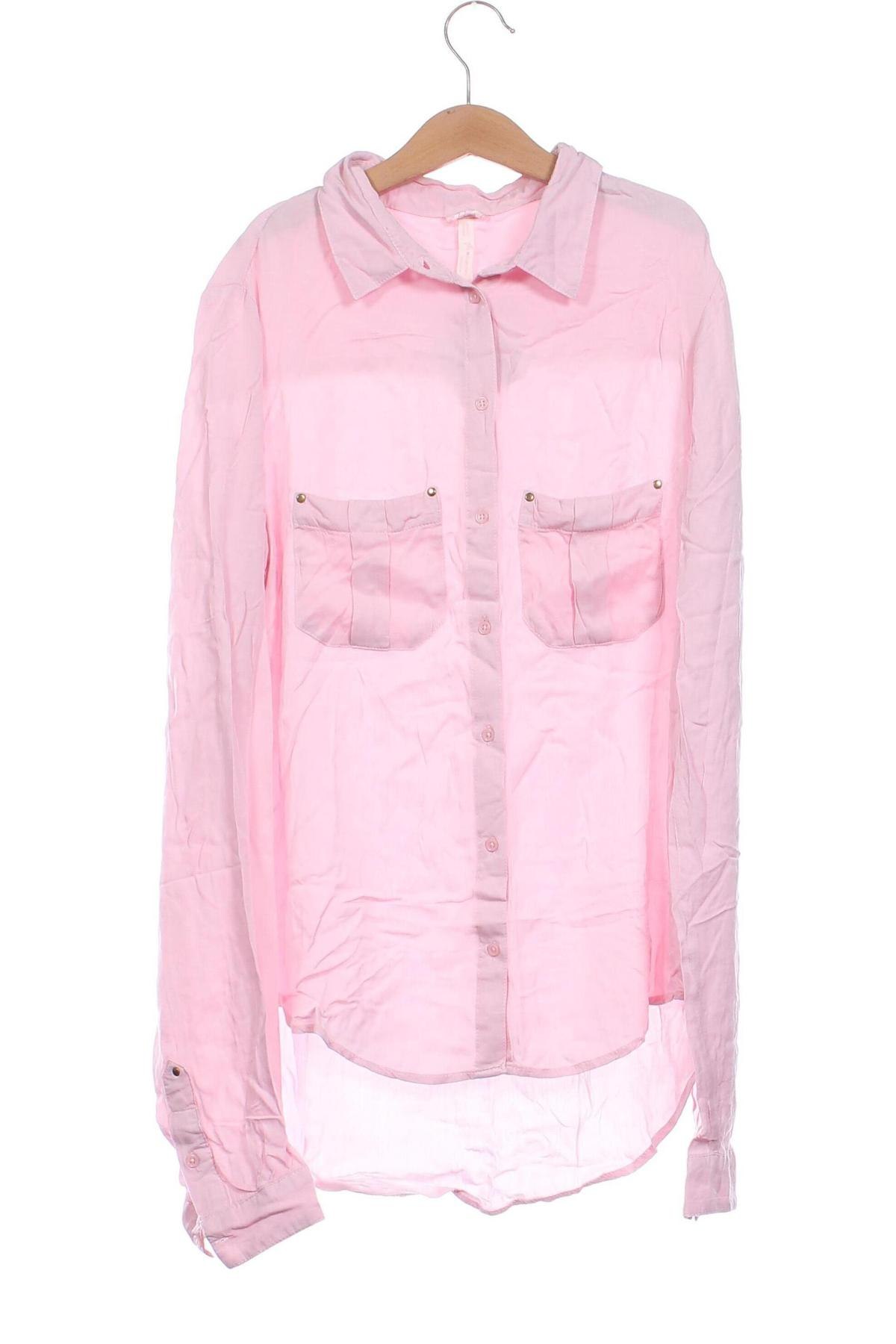 Damenbluse Bershka, Größe XS, Farbe Rosa, Preis € 6,99