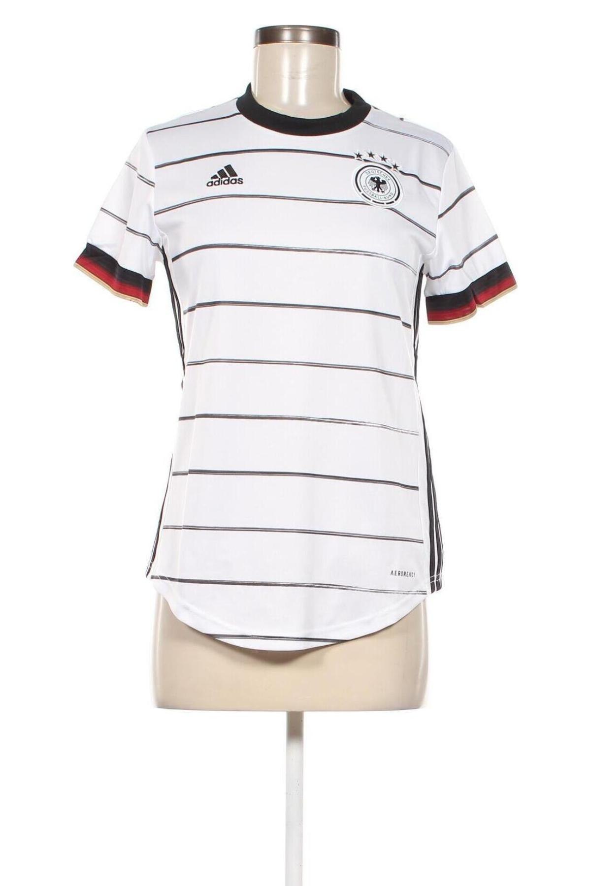 Γυναικείο t-shirt Adidas, Μέγεθος S, Χρώμα Λευκό, Τιμή 17,79 €