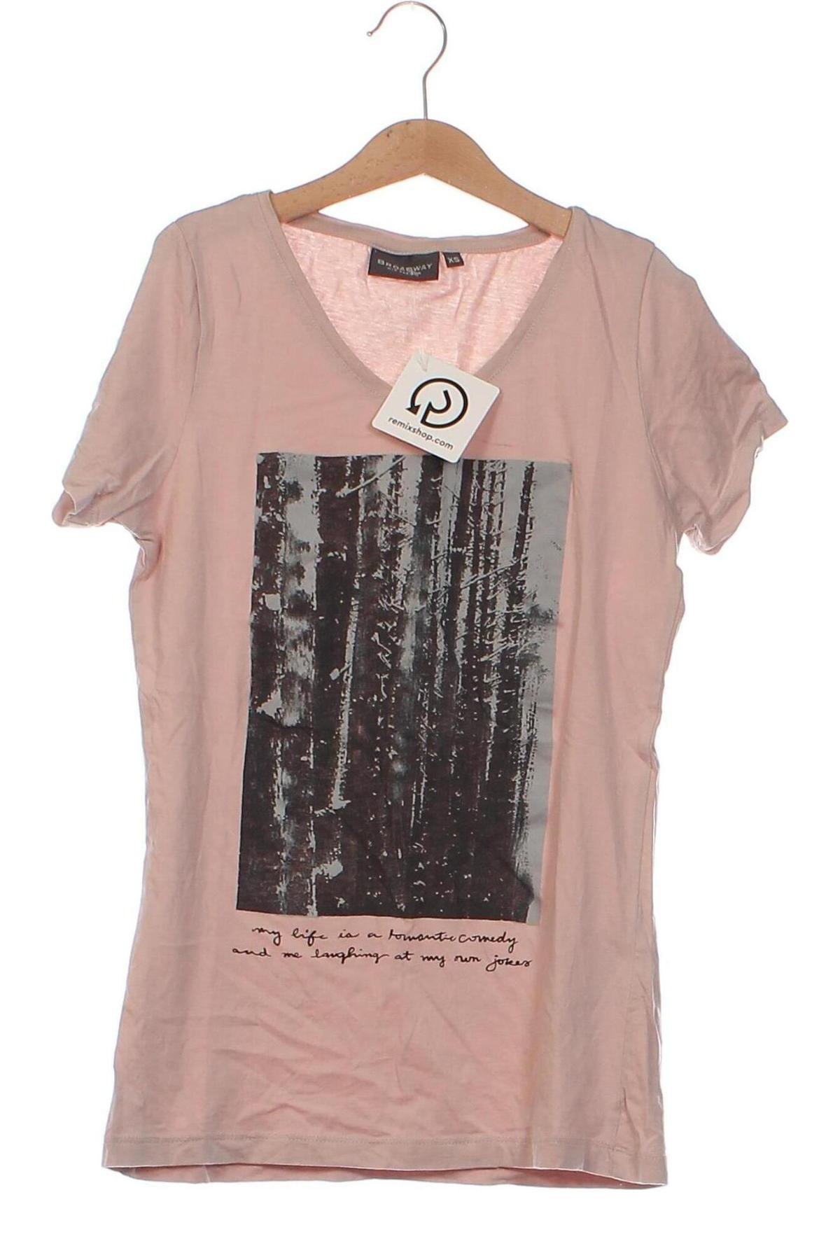 Damen T-Shirt Broadway, Größe XS, Farbe Rosa, Preis € 2,99