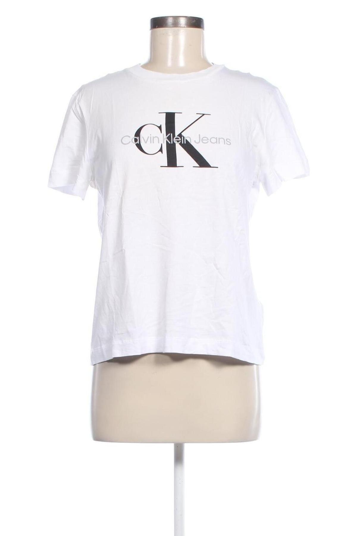 Damski T-shirt Calvin Klein Jeans, Rozmiar M, Kolor Biały, Cena 143,99 zł