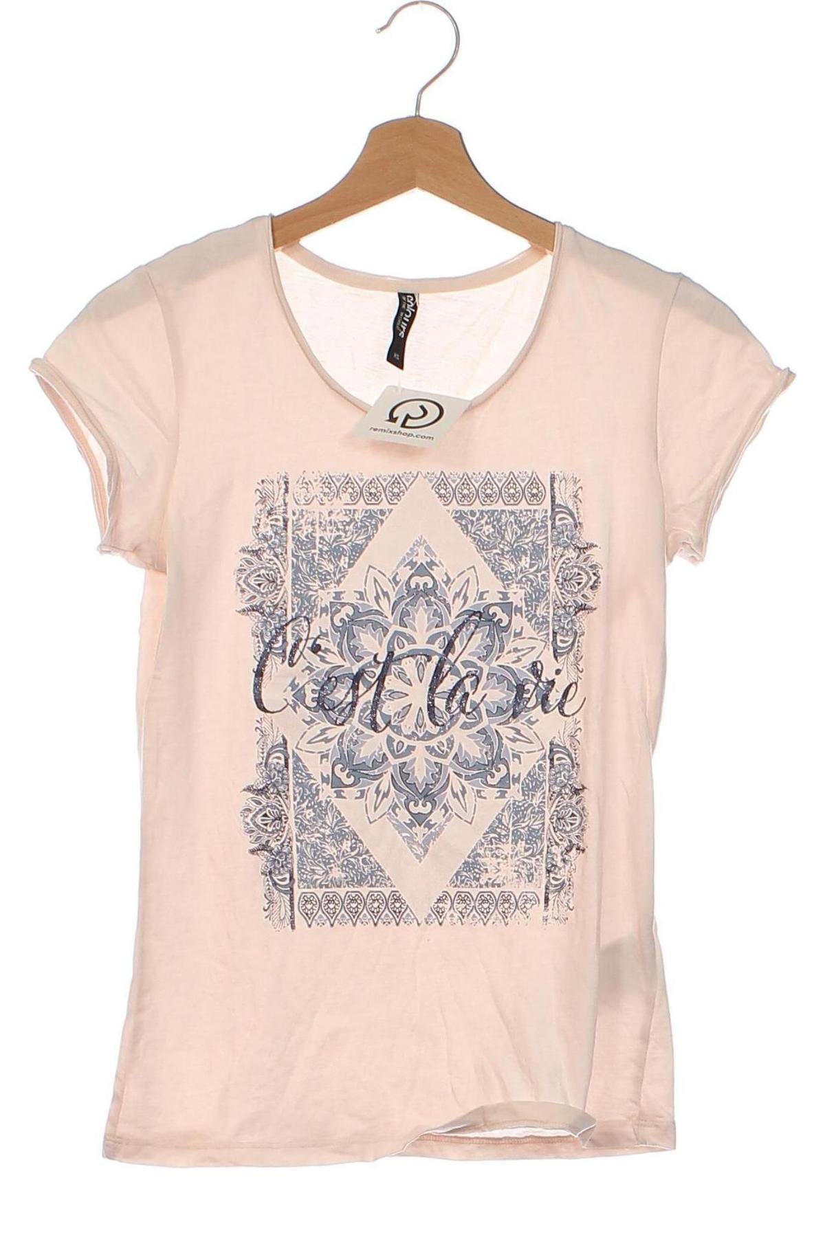 Damen T-Shirt Colours Of The World, Größe XS, Farbe Rosa, Preis € 3,99