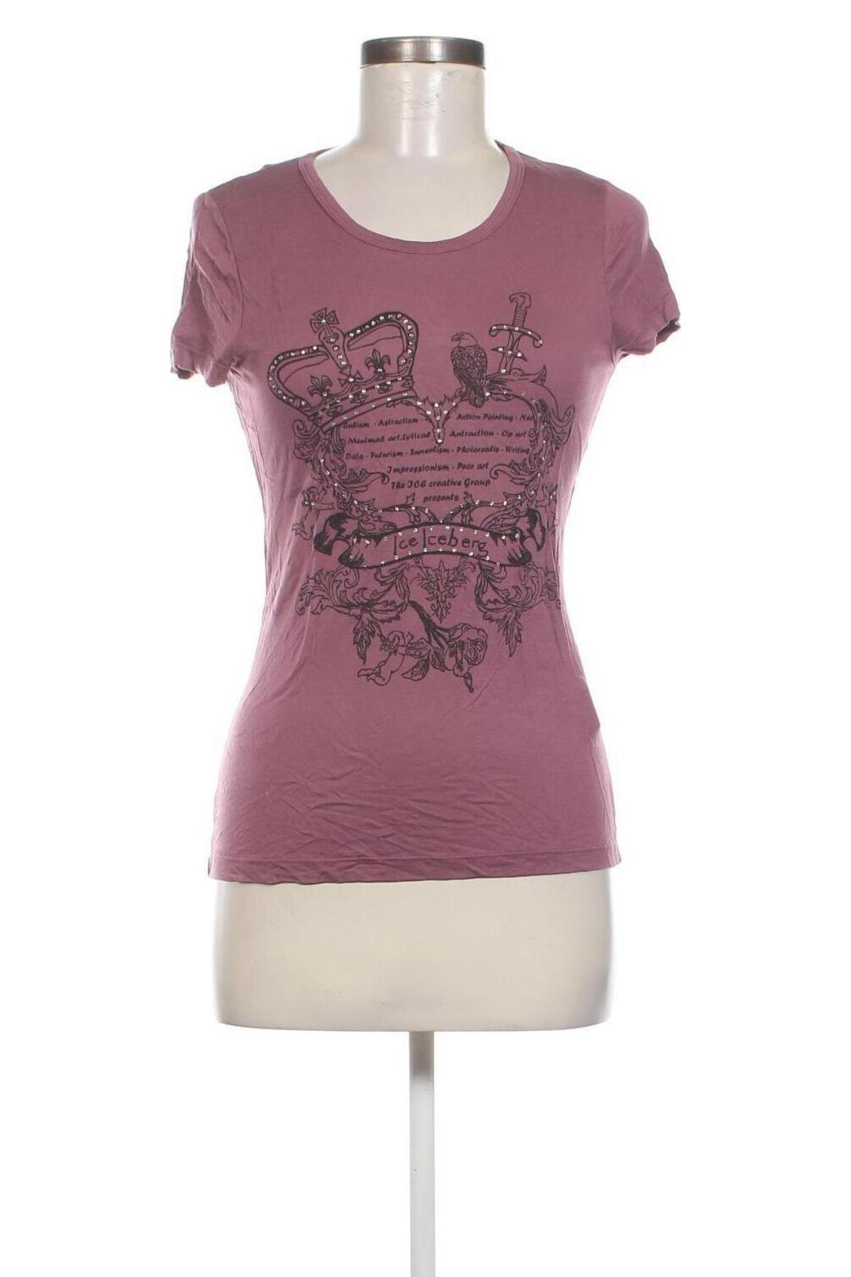 Damen T-Shirt Ice B Iceberg, Größe S, Farbe Lila, Preis € 6,99