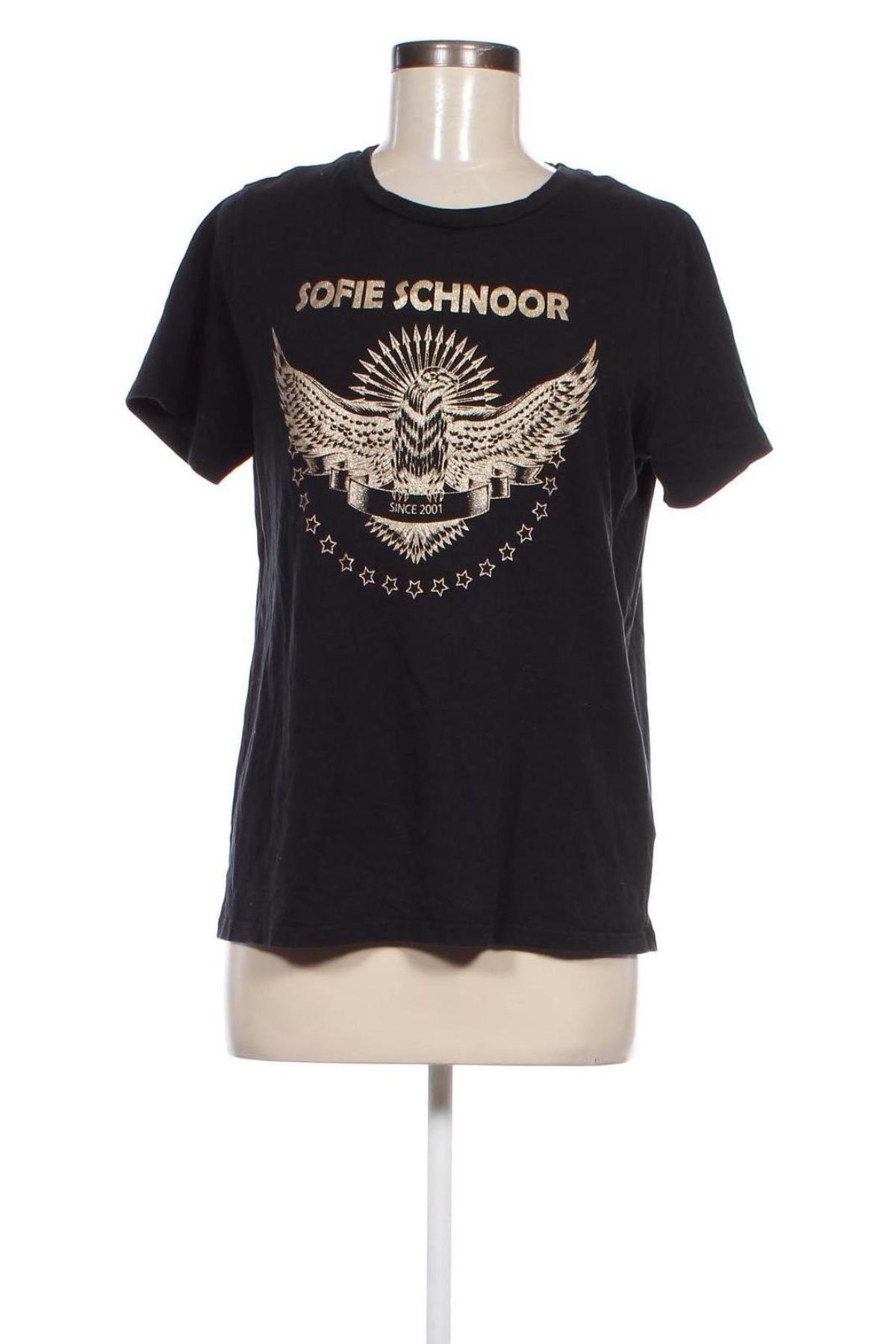 Γυναικείο t-shirt Sofie Schnoor, Μέγεθος L, Χρώμα Μαύρο, Τιμή 37,42 €