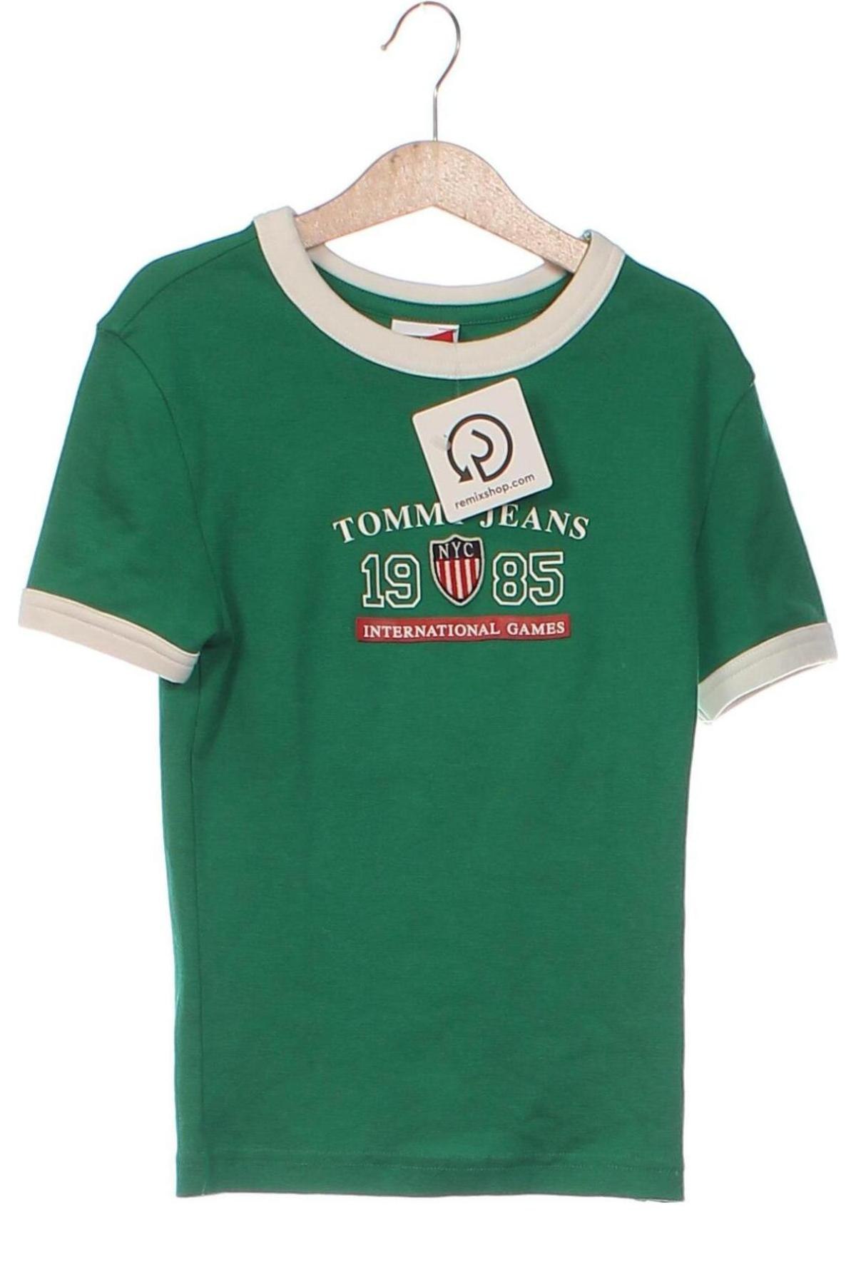 Dámske tričko Tommy Jeans, Veľkosť XS, Farba Zelená, Cena  24,25 €