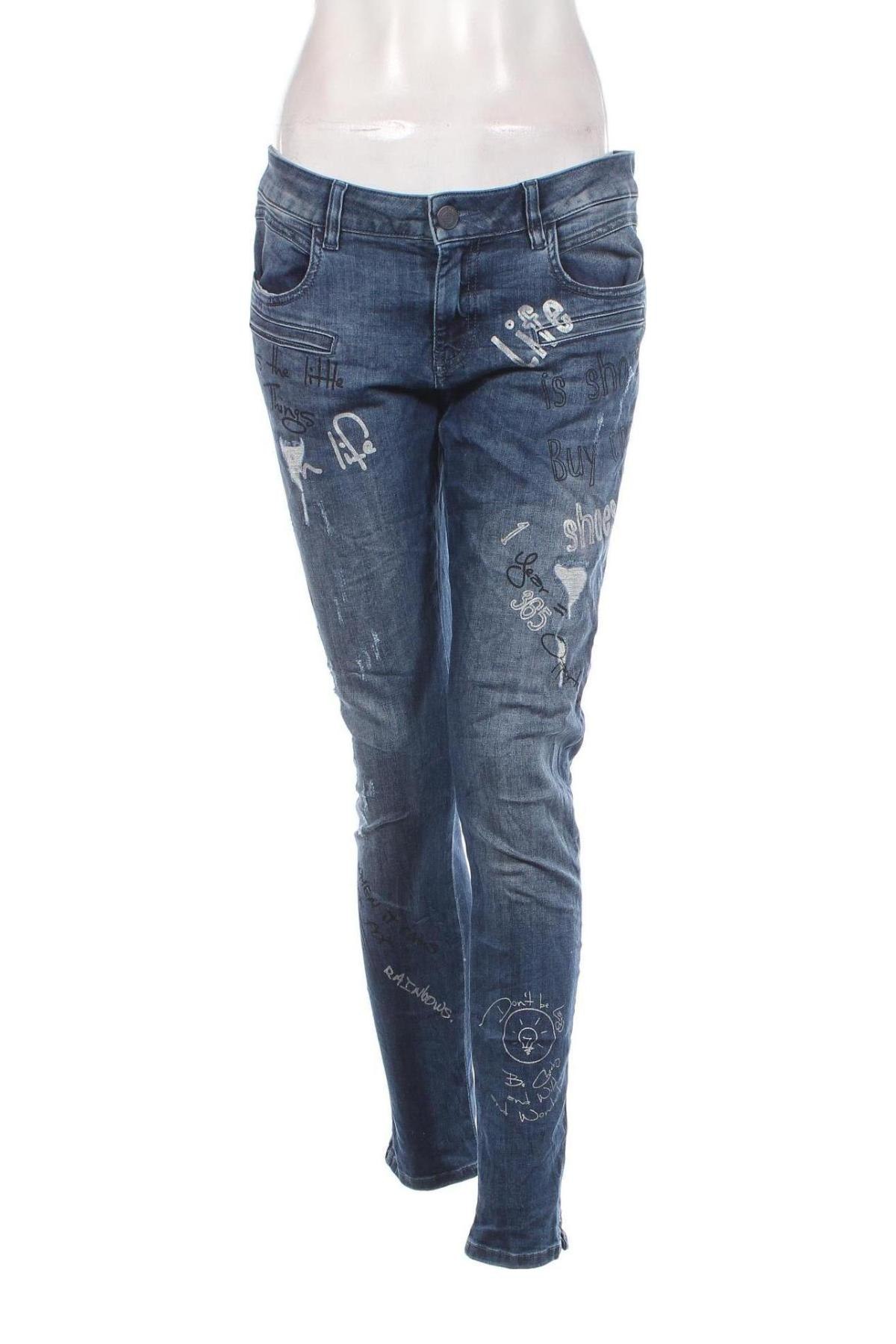 Damskie jeansy Blue Fire Co, Rozmiar M, Kolor Niebieski, Cena 31,99 zł