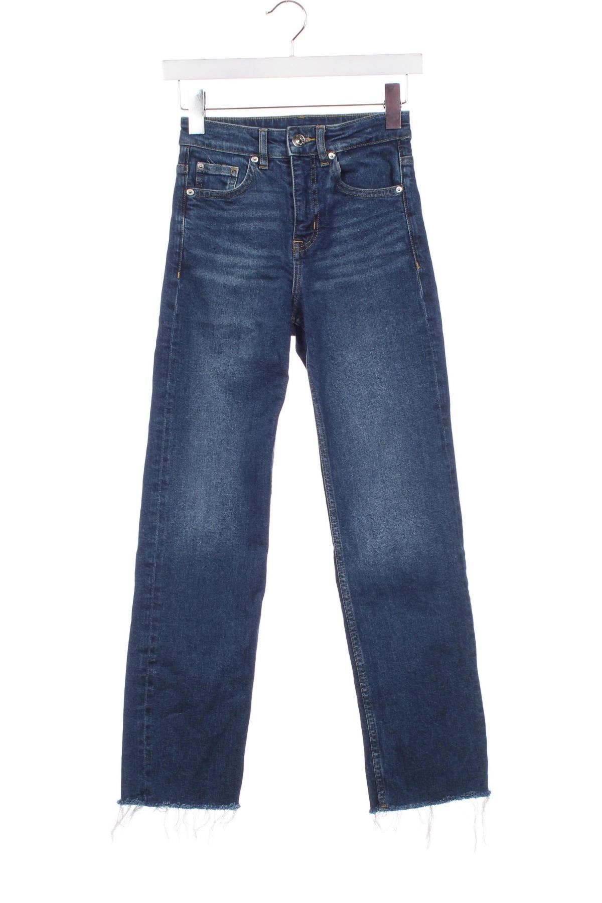 Damskie jeansy H&M Divided, Rozmiar XS, Kolor Niebieski, Cena 31,99 zł