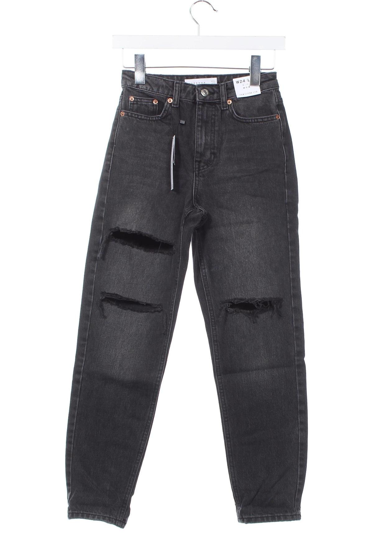 Damen Jeans Topshop, Größe XXS, Farbe Grau, Preis 15,99 €