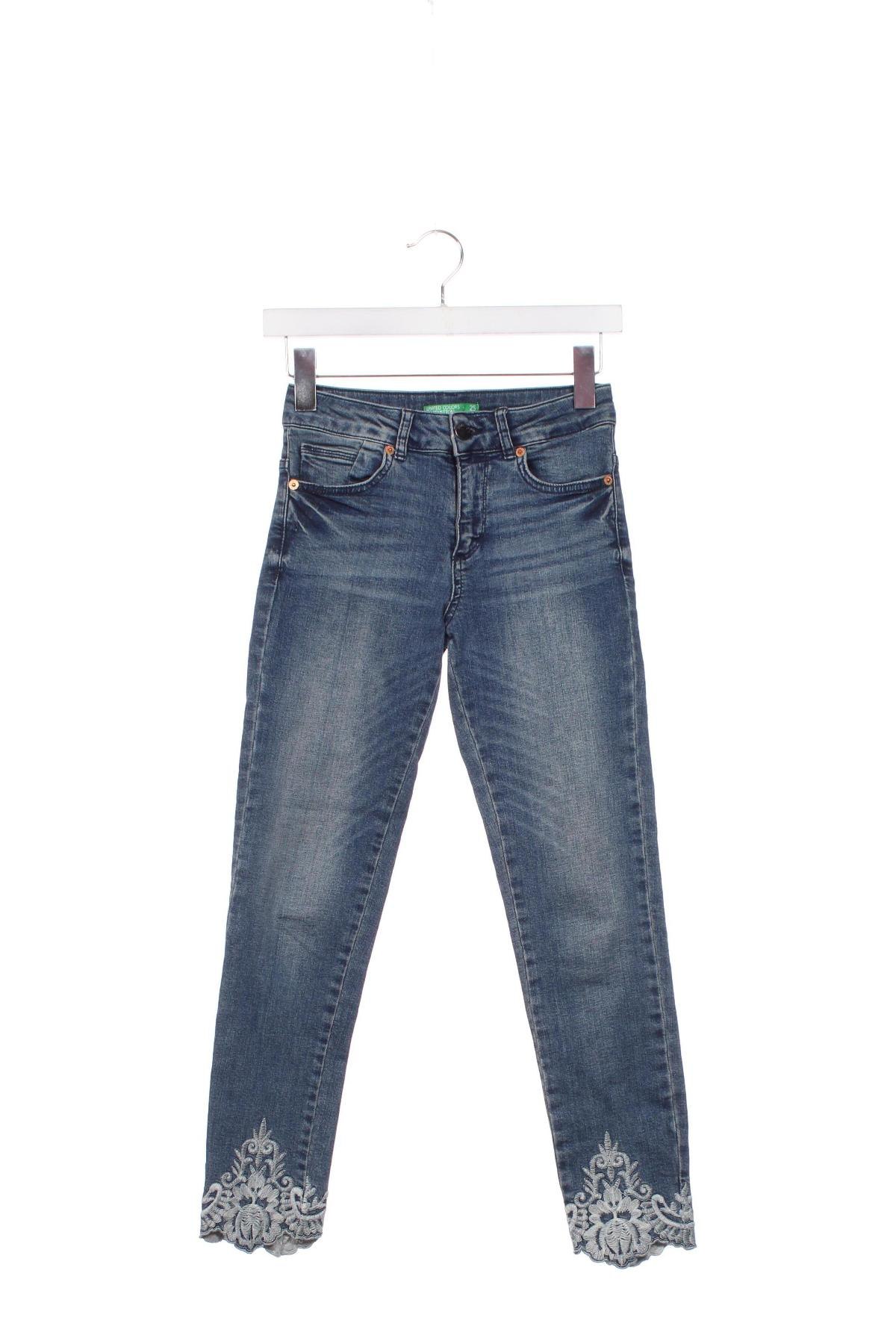 Blugi de femei United Colors Of Benetton, Mărime S, Culoare Albastru, Preț 47,99 Lei