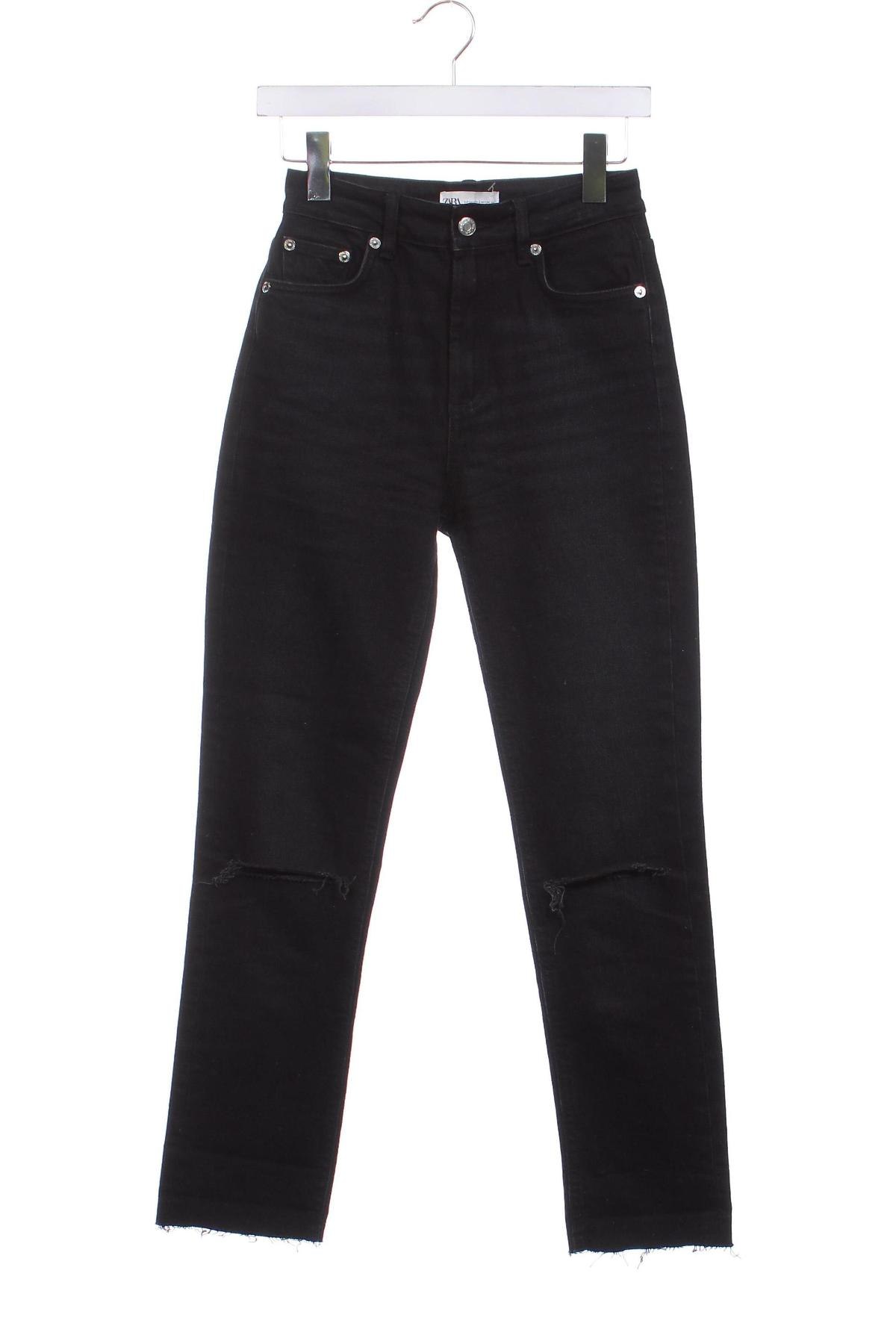 Damen Jeans Zara, Größe XS, Farbe Schwarz, Preis 7,99 €