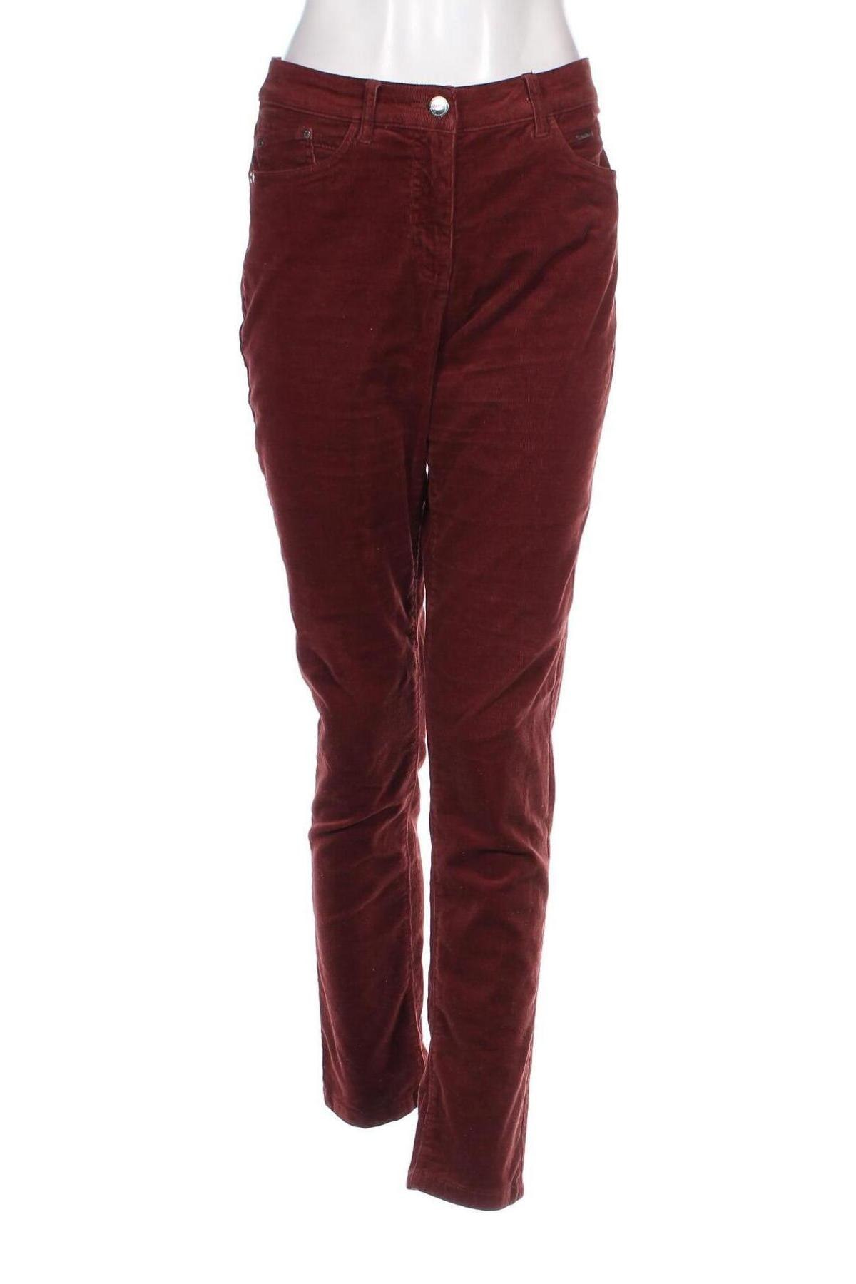 Pantaloni de velvet de femei Canda, Mărime M, Culoare Roșu, Preț 33,99 Lei