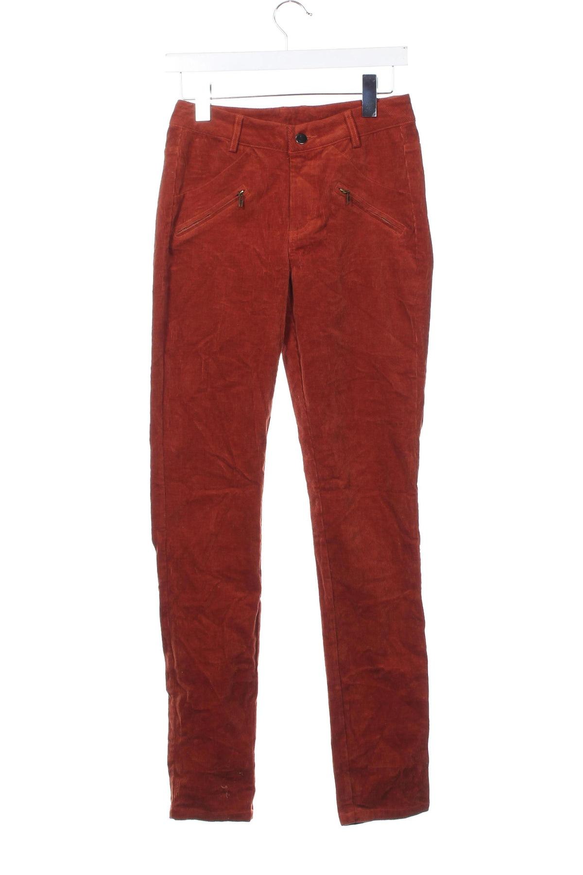 Pantaloni de velvet de femei Fransa, Mărime S, Culoare Maro, Preț 32,99 Lei