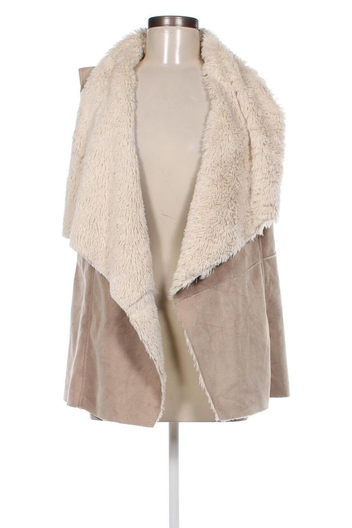 Damenweste Bershka, Größe L, Farbe Beige, Preis € 17,99