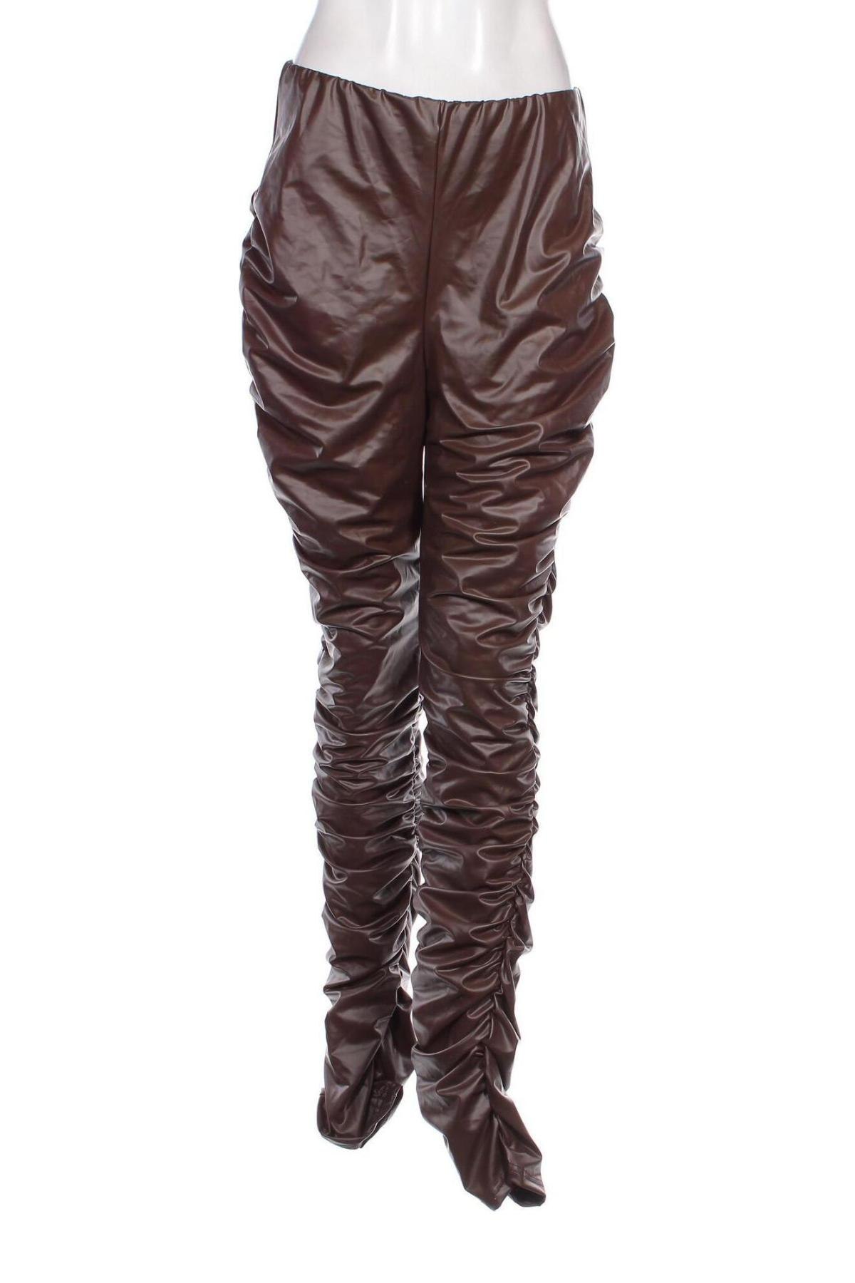 Damskie legginsy SHEIN, Rozmiar XL, Kolor Brązowy, Cena 12,99 zł