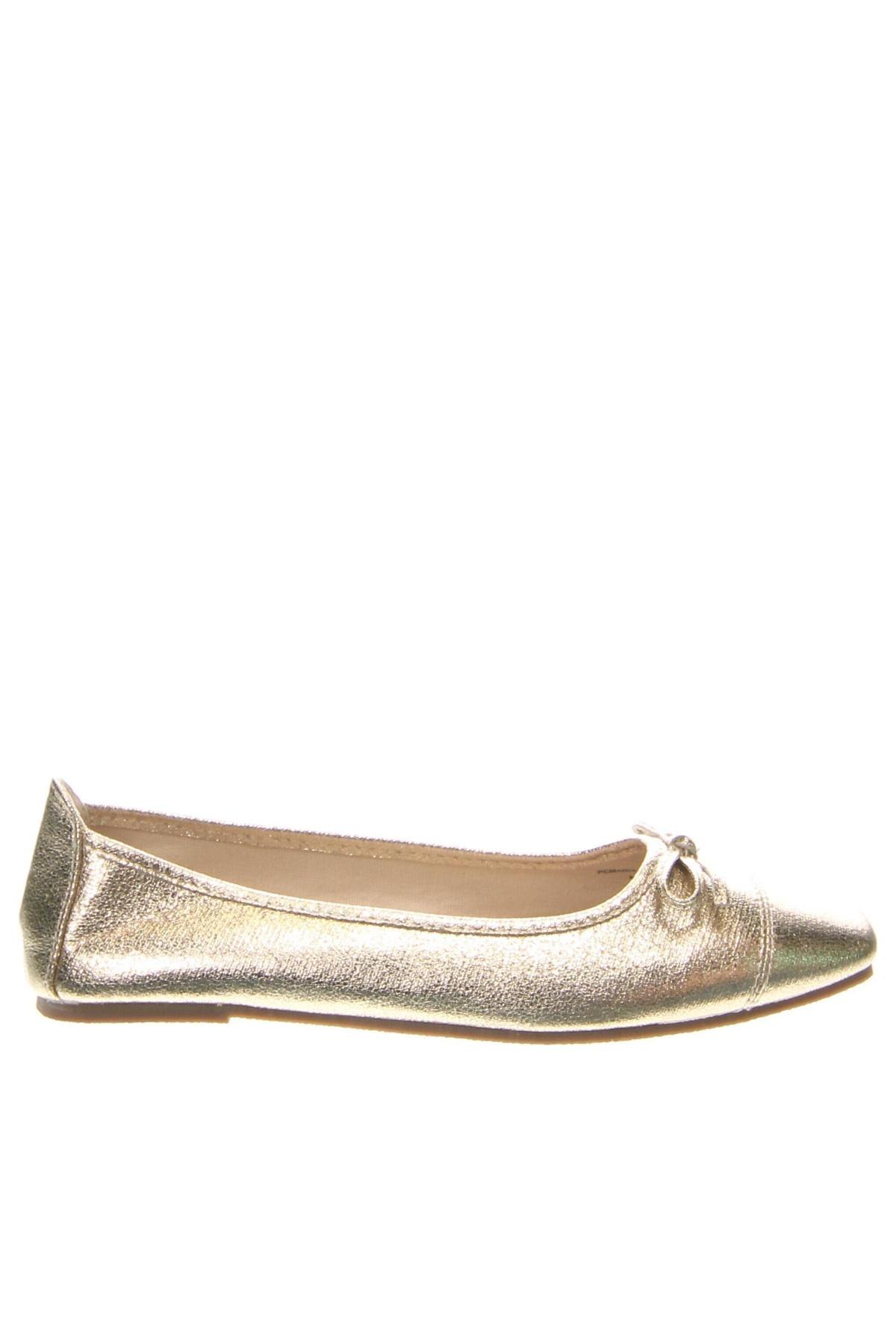 Damenschuhe Pieces, Größe 38, Farbe Golden, Preis € 15,99