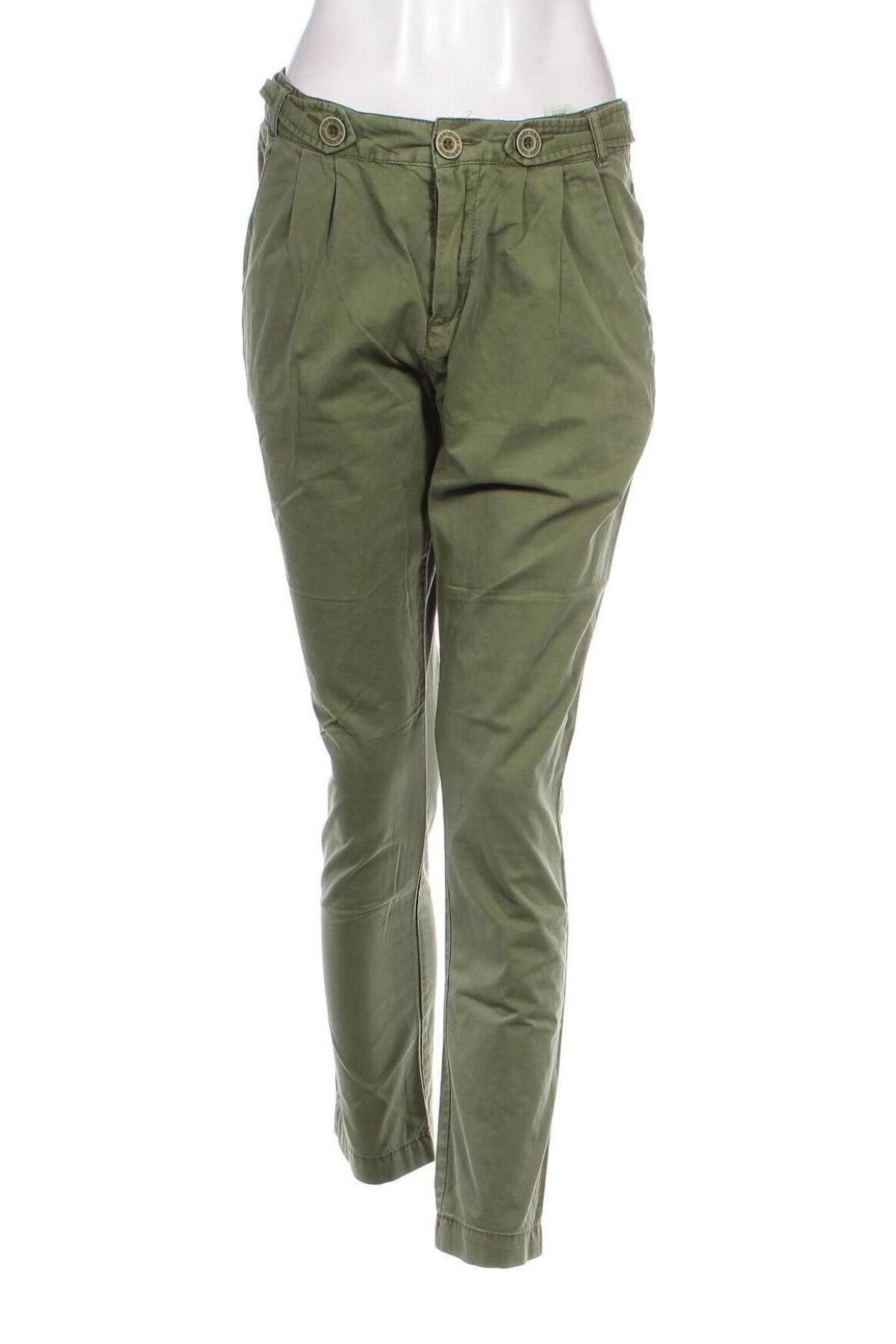 Pantaloni de femei Desigual, Mărime S, Culoare Verde, Preț 121,99 Lei