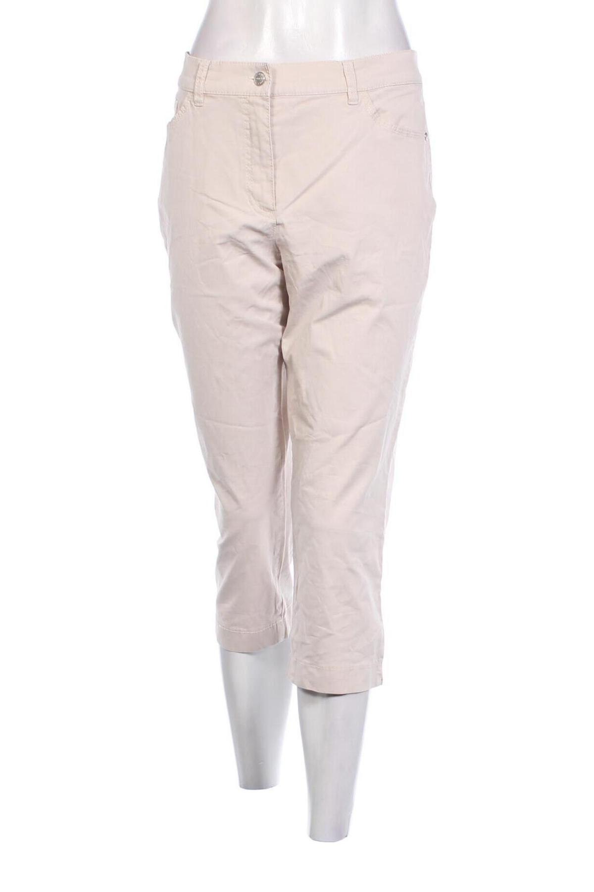 Pantaloni de femei Gerry Weber, Mărime L, Culoare Bej, Preț 67,99 Lei