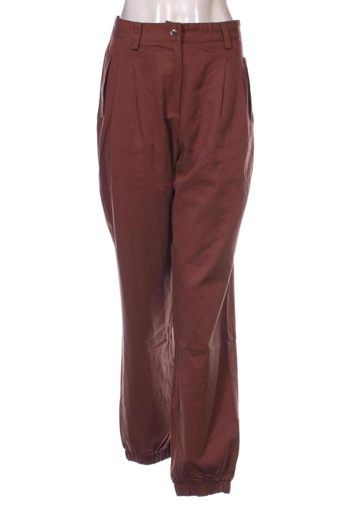 Damenhose Guido Maria Kretschmer for About You, Größe L, Farbe Braun, Preis 10,99 €