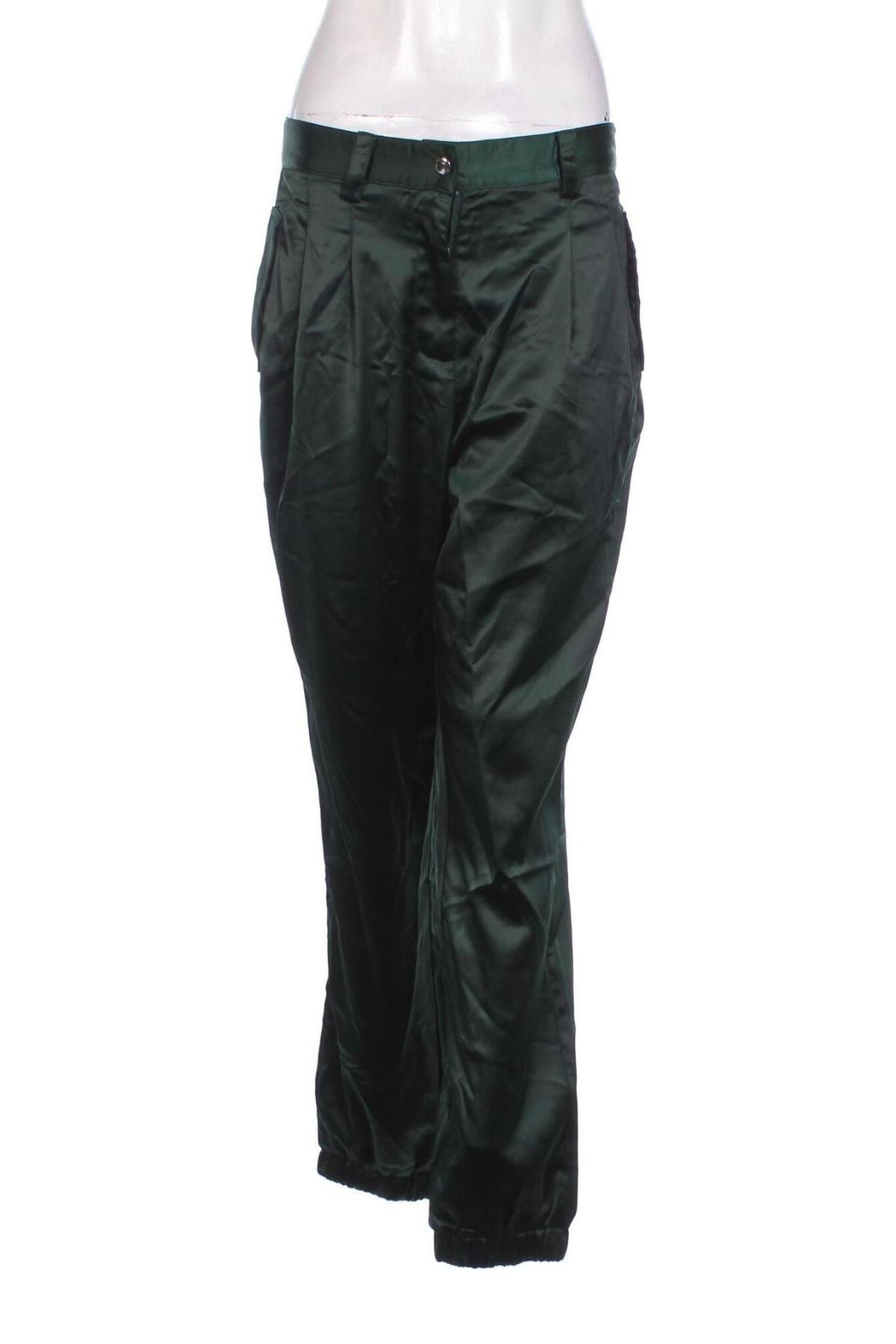 Pantaloni de femei Guido Maria Kretschmer for About You, Mărime M, Culoare Verde, Preț 73,99 Lei