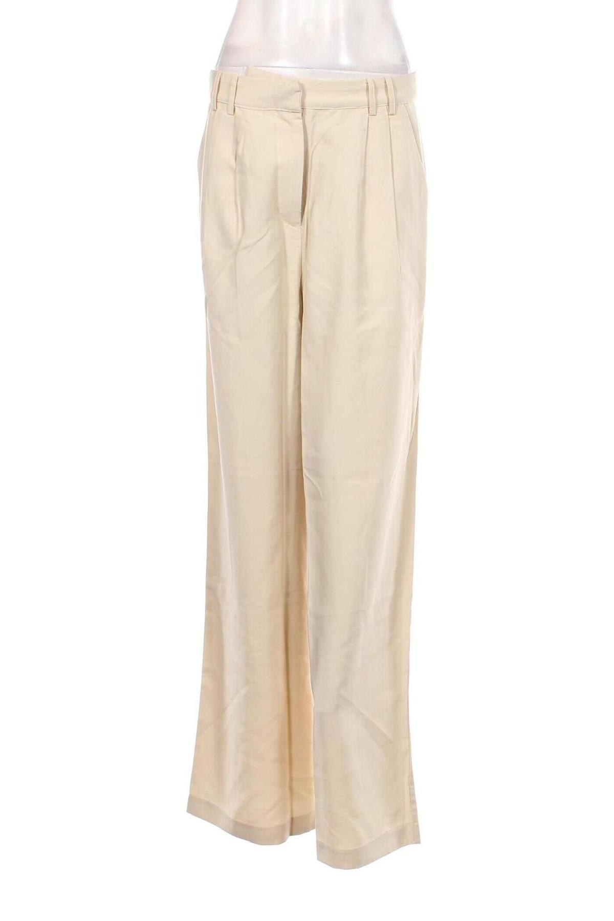 Pantaloni de femei Guido Maria Kretschmer for About You, Mărime M, Culoare Bej, Preț 91,99 Lei