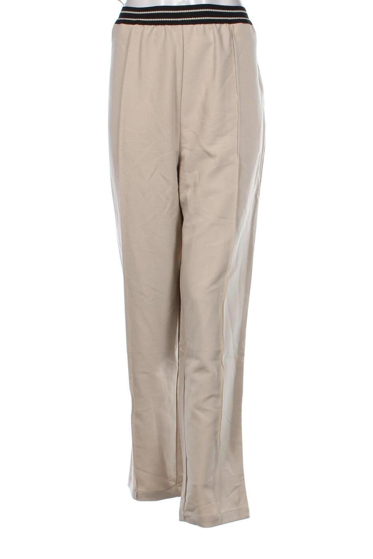 Pantaloni de femei Guido Maria Kretschmer for About You, Mărime XL, Culoare Bej, Preț 153,99 Lei