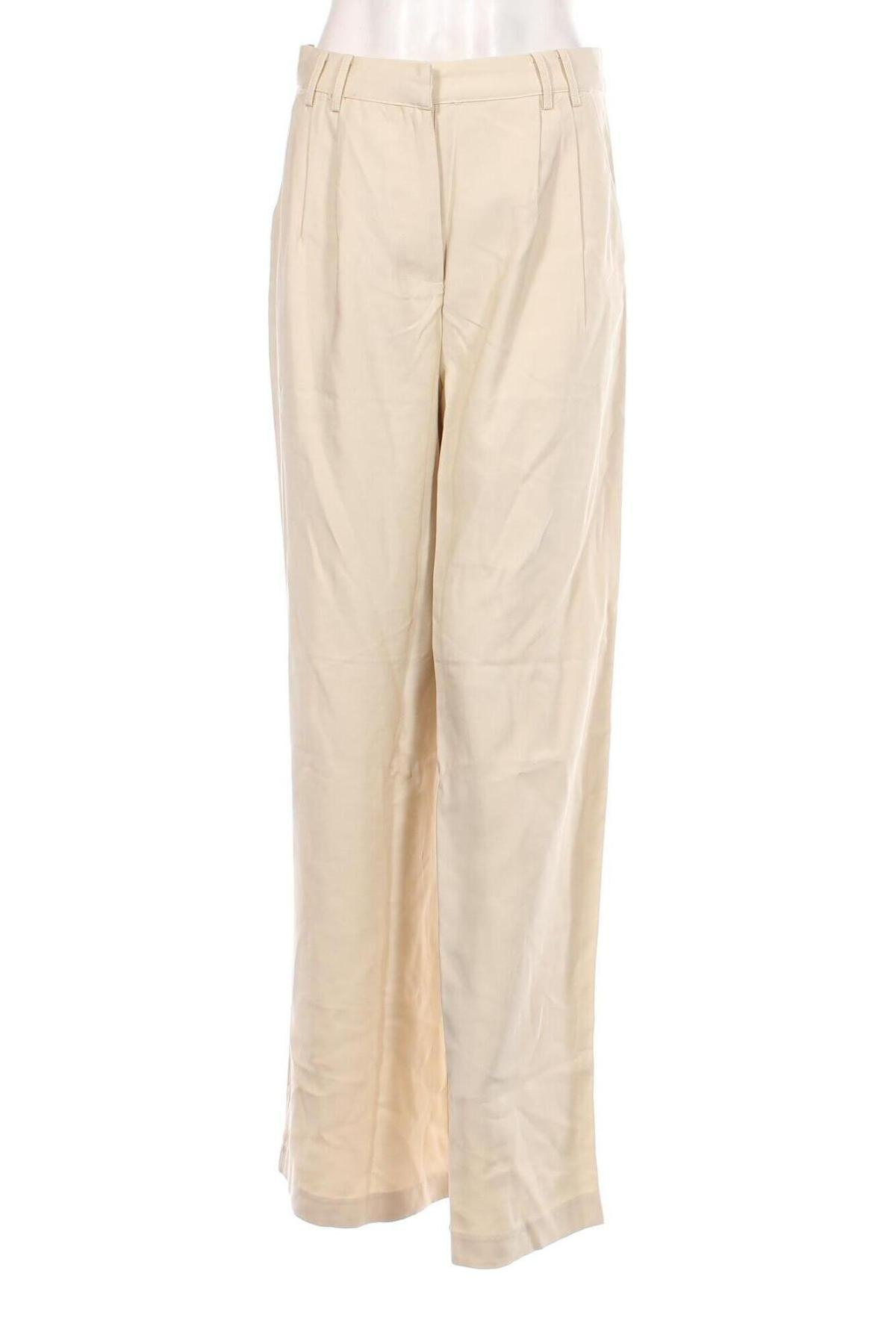 Pantaloni de femei Guido Maria Kretschmer for About You, Mărime S, Culoare Bej, Preț 73,99 Lei