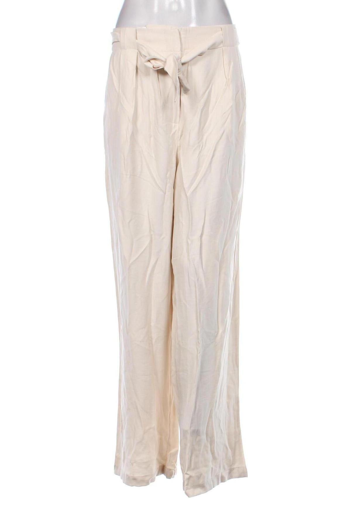 Pantaloni de femei Guido Maria Kretschmer for About You, Mărime XL, Culoare Ecru, Preț 91,99 Lei