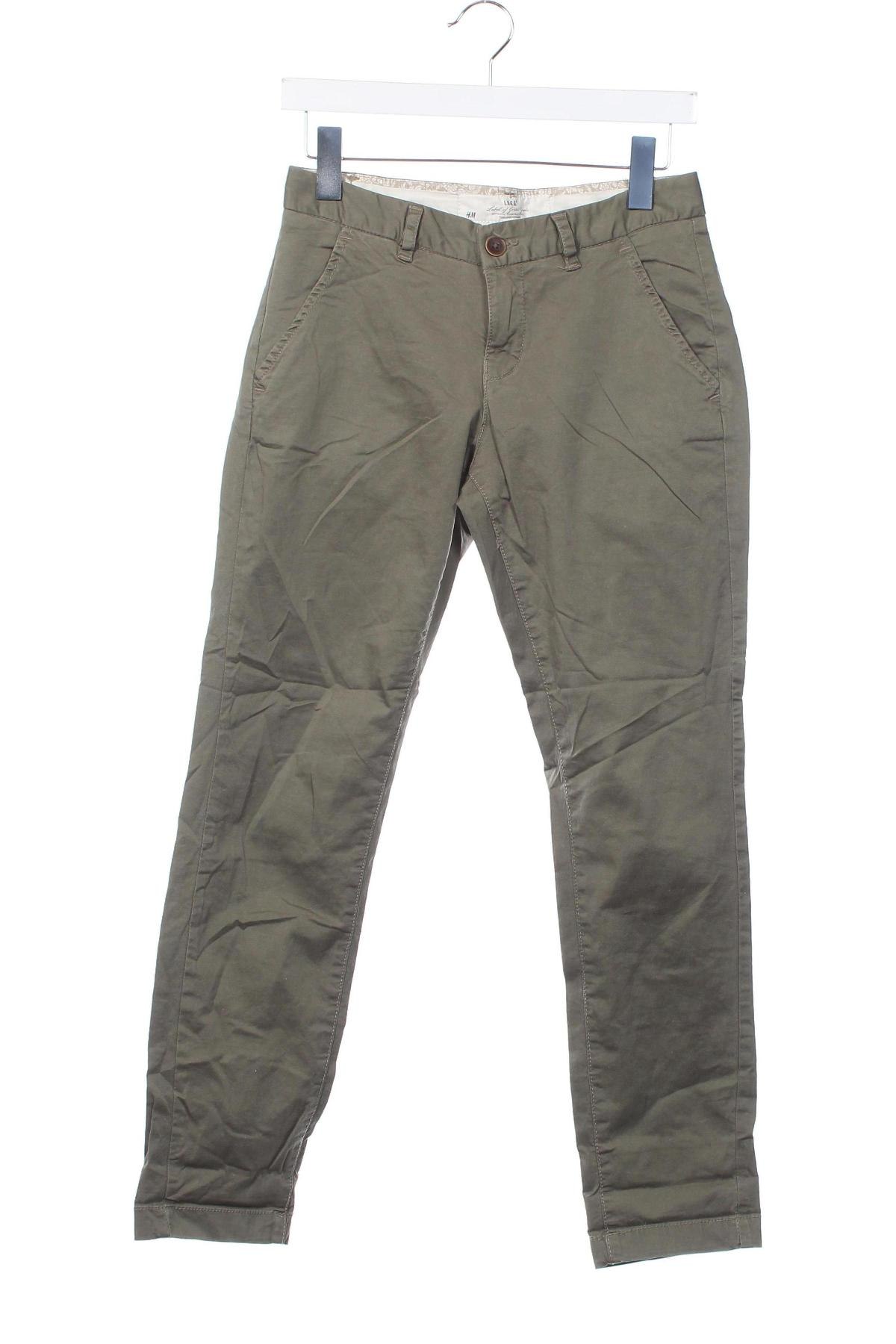 Pantaloni de femei H&M L.O.G.G., Mărime S, Culoare Verde, Preț 95,99 Lei