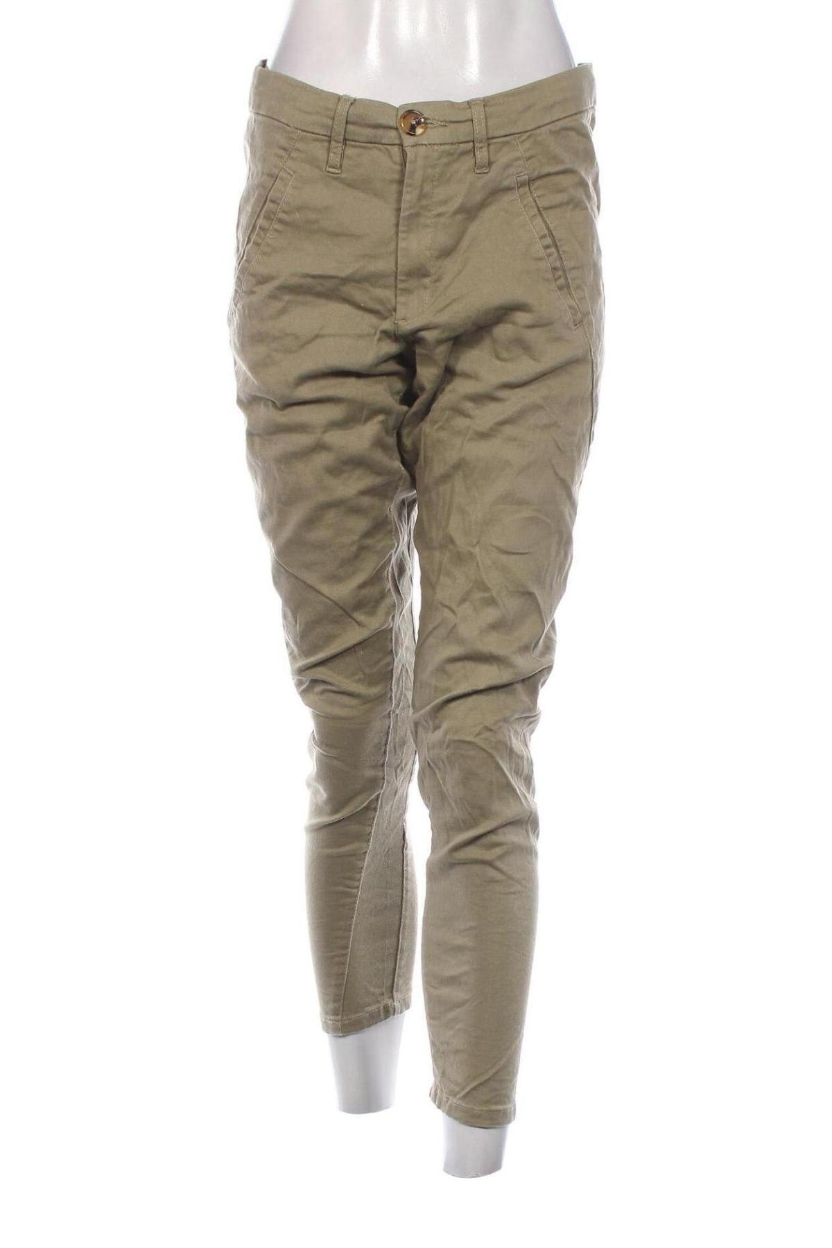 Pantaloni de femei KappAhl, Mărime M, Culoare Verde, Preț 32,99 Lei