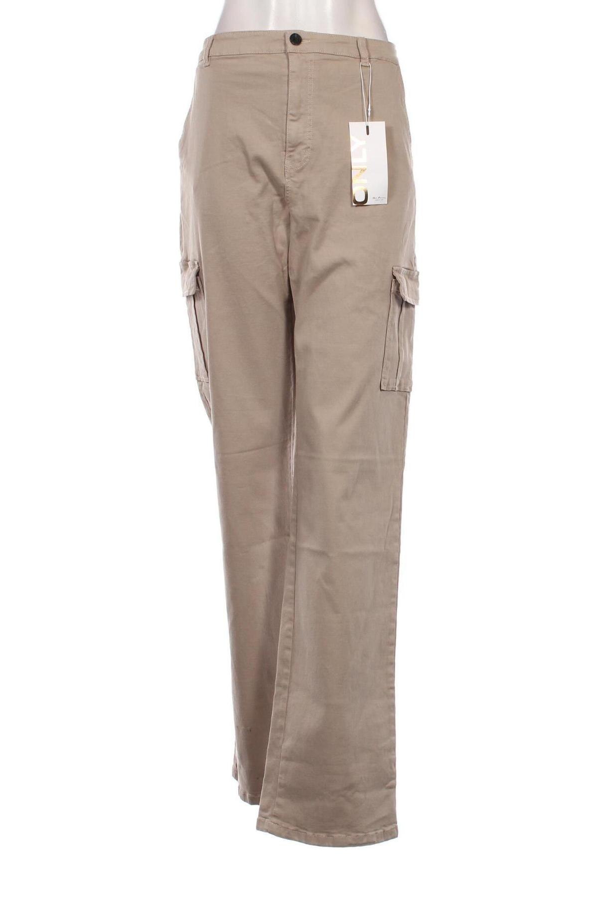 Pantaloni de femei ONLY, Mărime XL, Culoare Bej, Preț 81,99 Lei